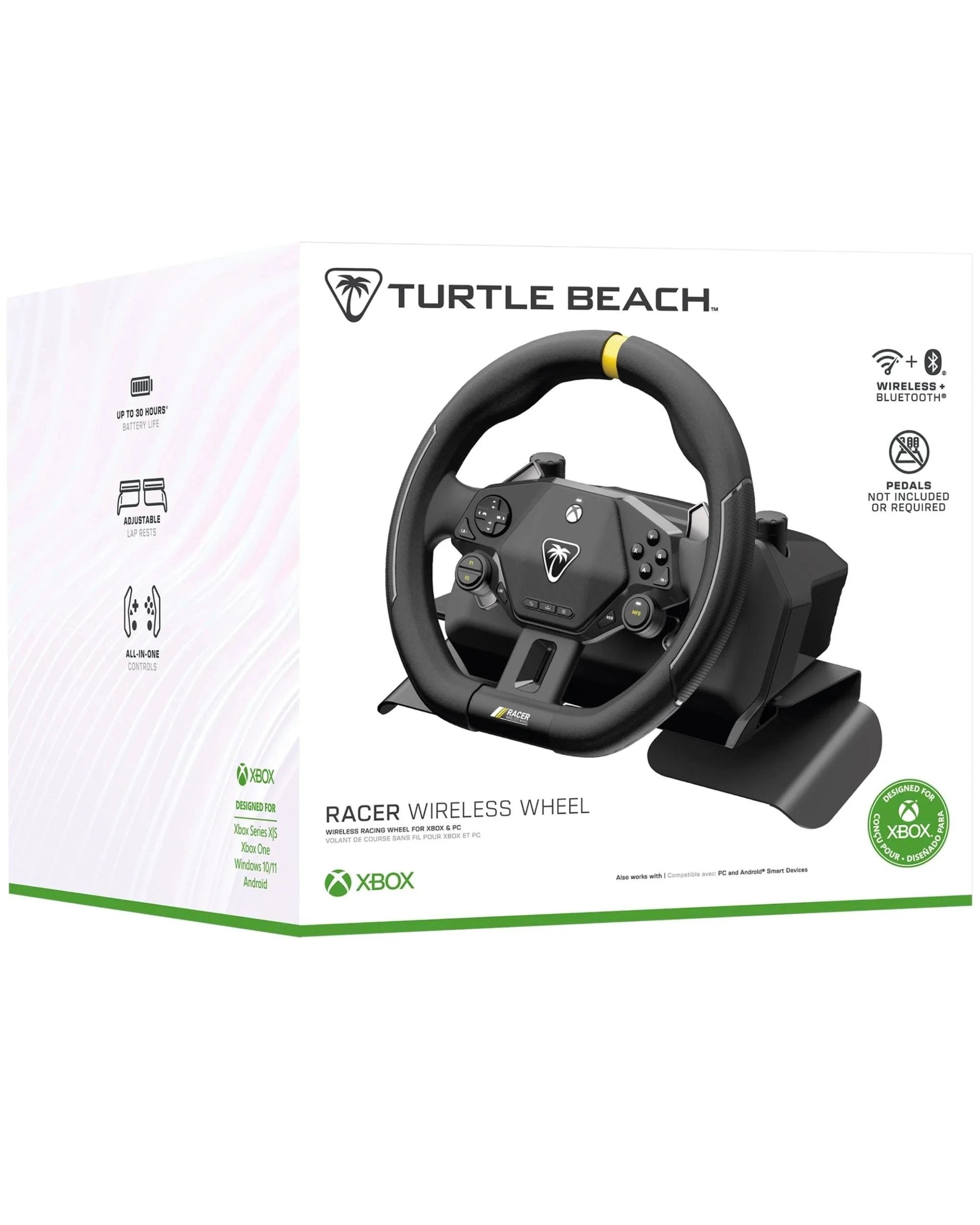 1 Turtle Beach Racer Wireless Racing Wheel for Xbox and PC - Black, 1 of 9
