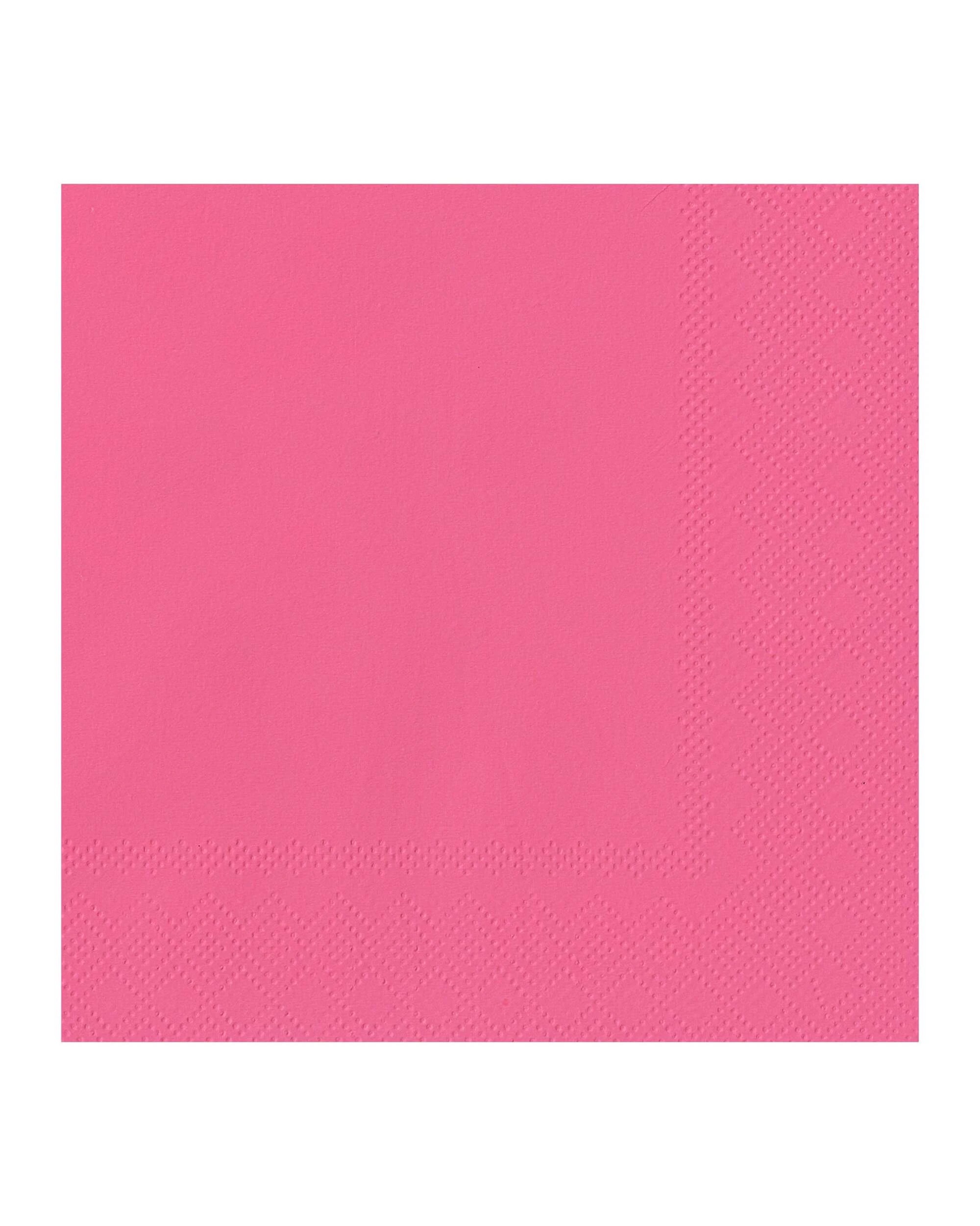 1 Meteor Hot Pink Small Napkins Serviettes Pack of 20 - Pink, 1 of 1