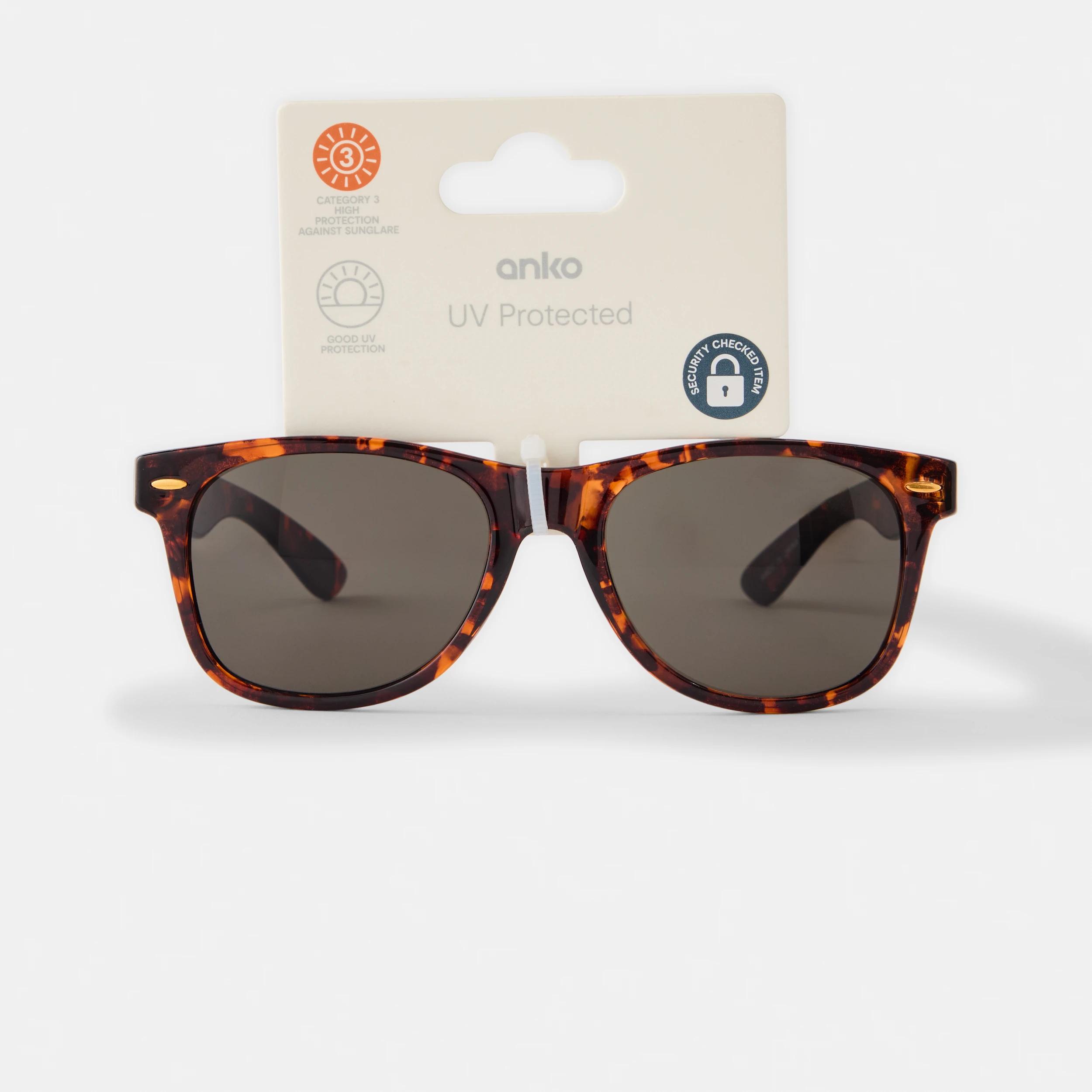 6 Womens Square Frame Sunglasses Tort, 6 of 6