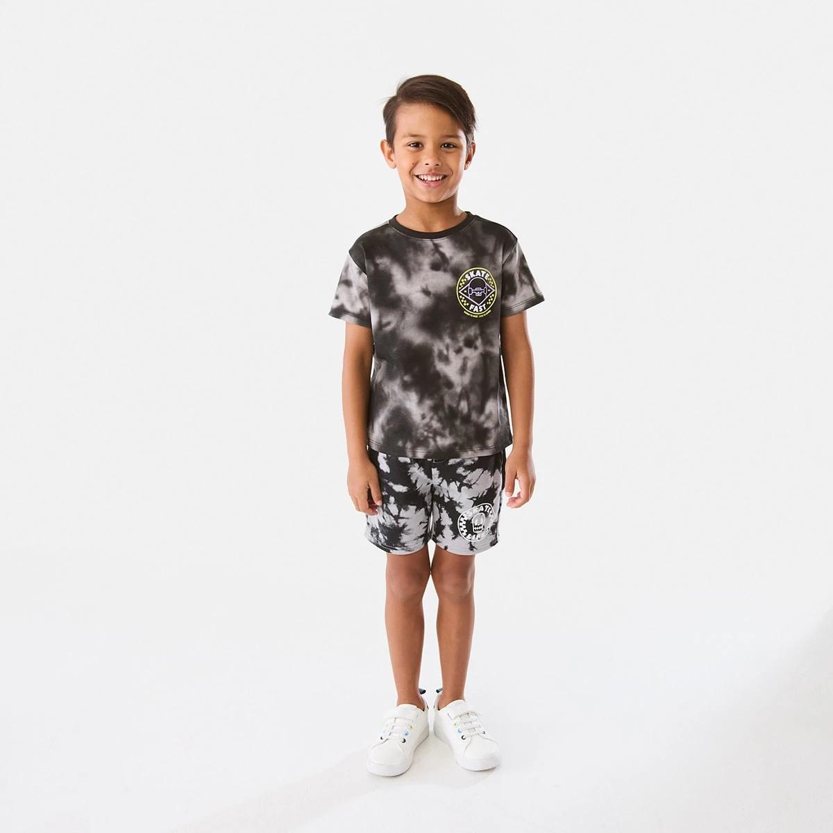 5 Tie-Dye Print T-shirt Black, 5 of 8