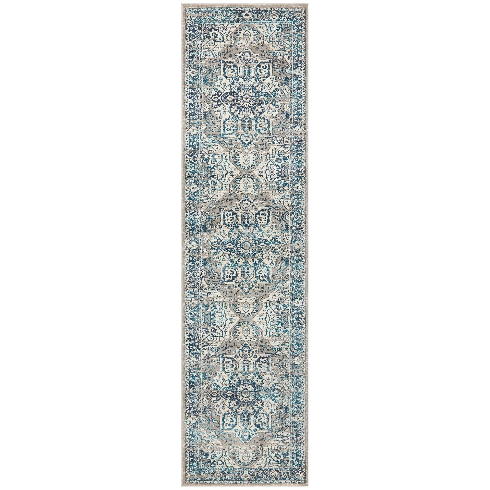 1 Common Ground Rugs Atlas 207 300x80cm - White, 1 of 8