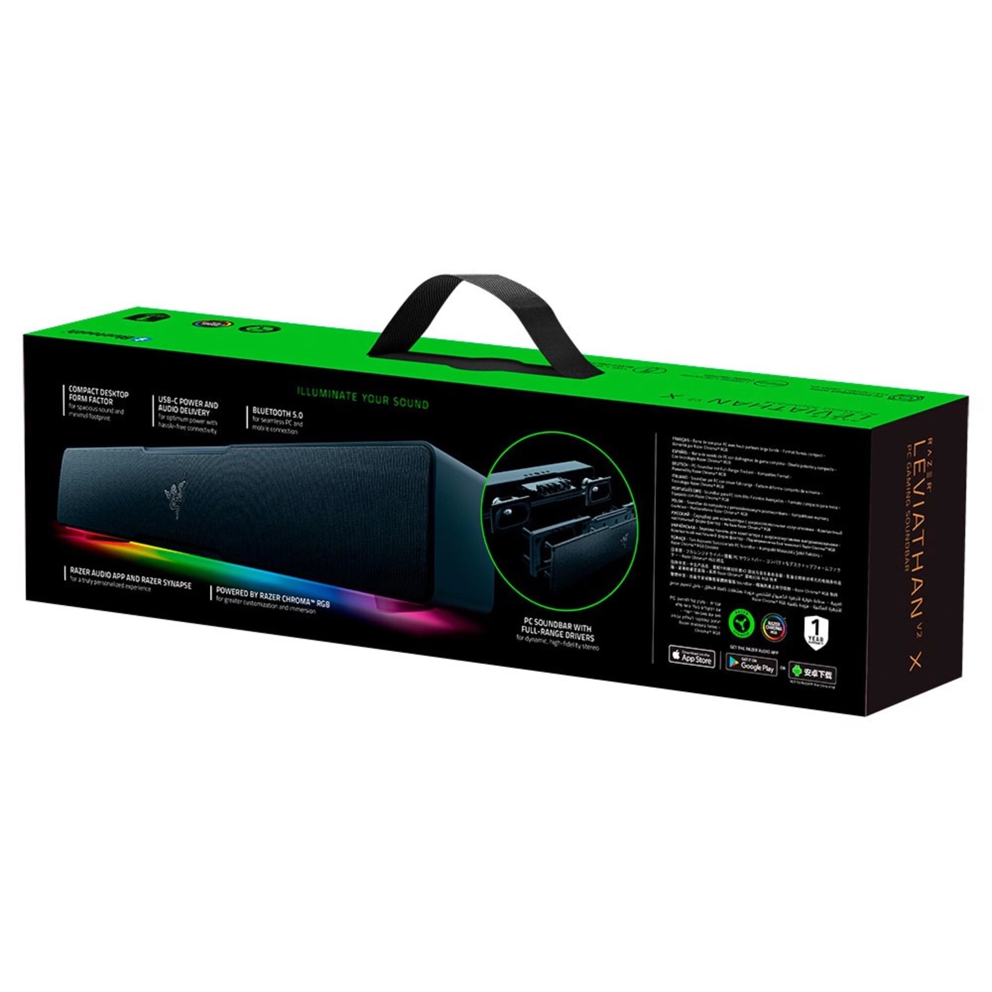 5 Razer Leviathan V2 X Gaming Soundbar, 5 of 5