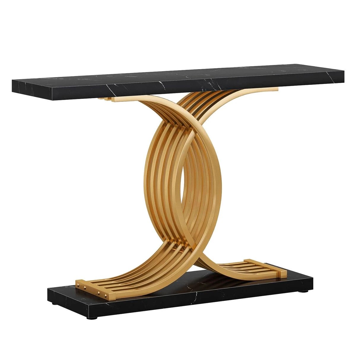 1 Ausway Marble Coffee Table Rack Stand Faux, 1 of 5