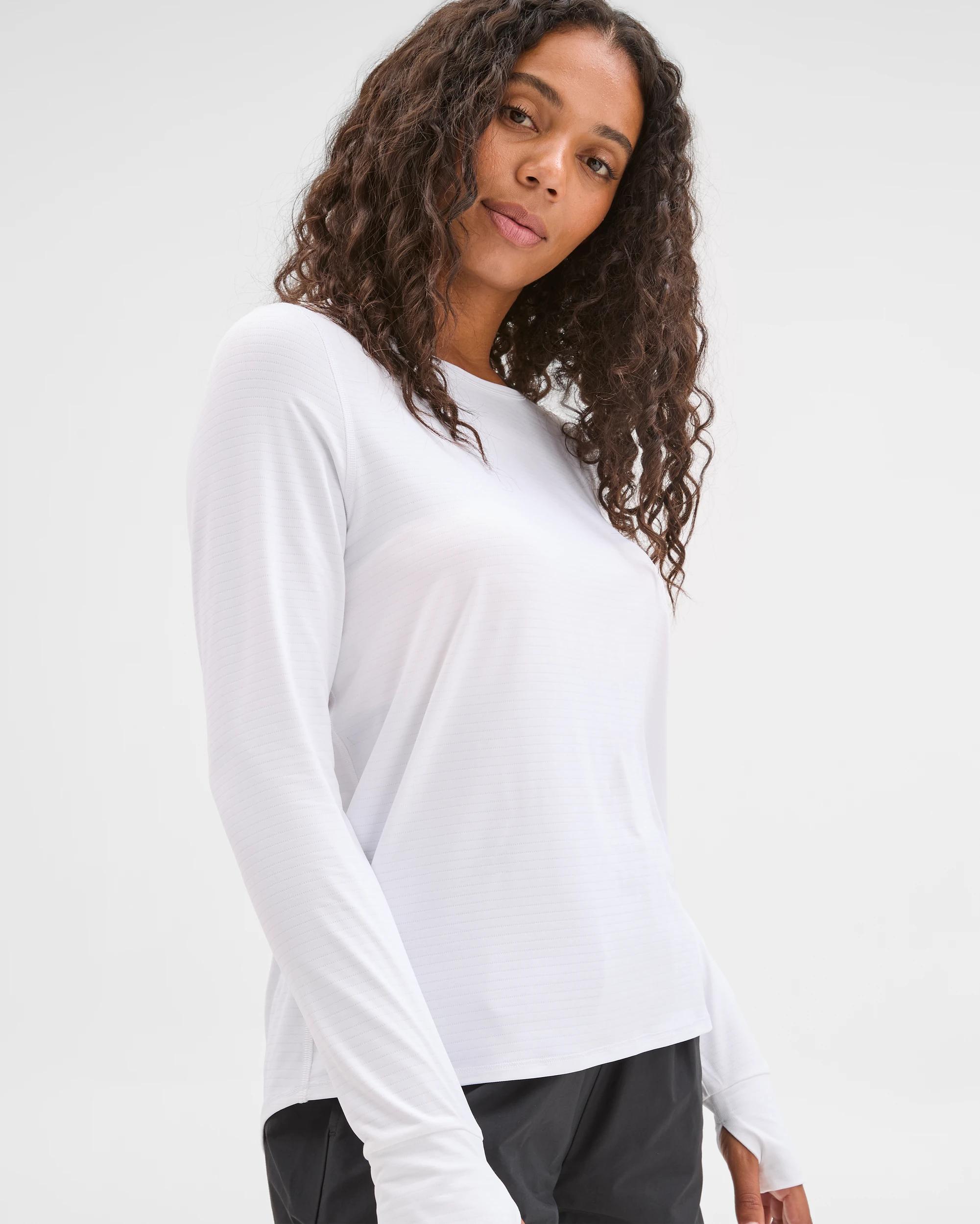 3 Target Active Active Long Sleeve Running T-Shirt WHITE, 3 of 5