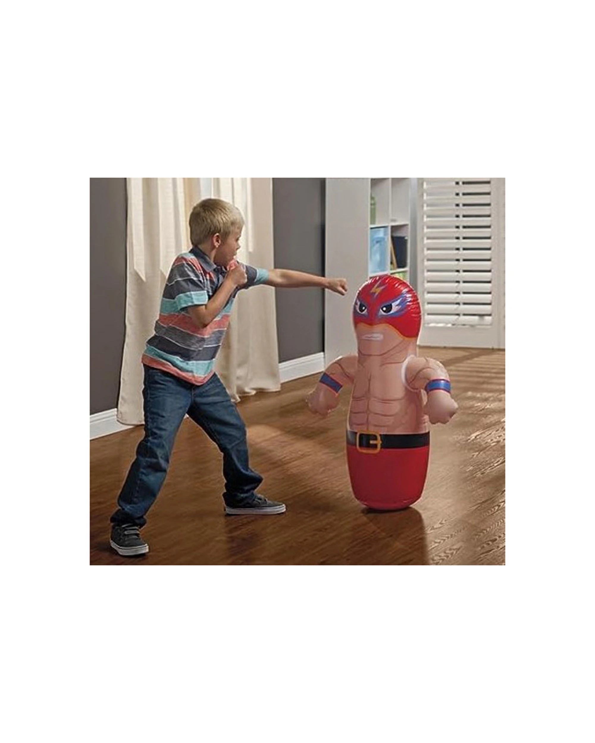 4 Intex 4PK 3D Bop Bags Inflatable Fun Play Toy Kids/Children 3+ - Assorted, 4 of 4