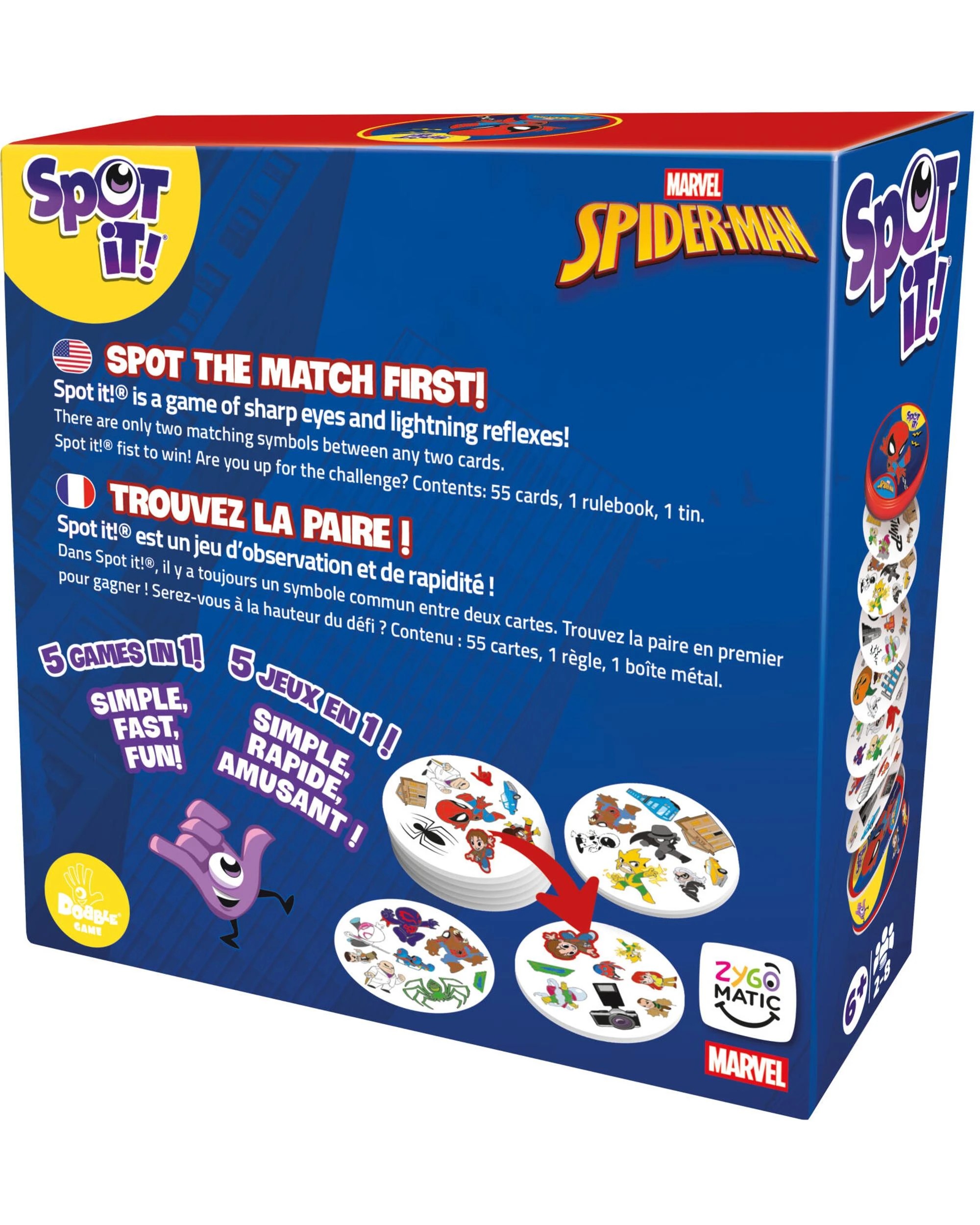 2 Spot It! Marvel Spider-Man Card Game, 2 of 3