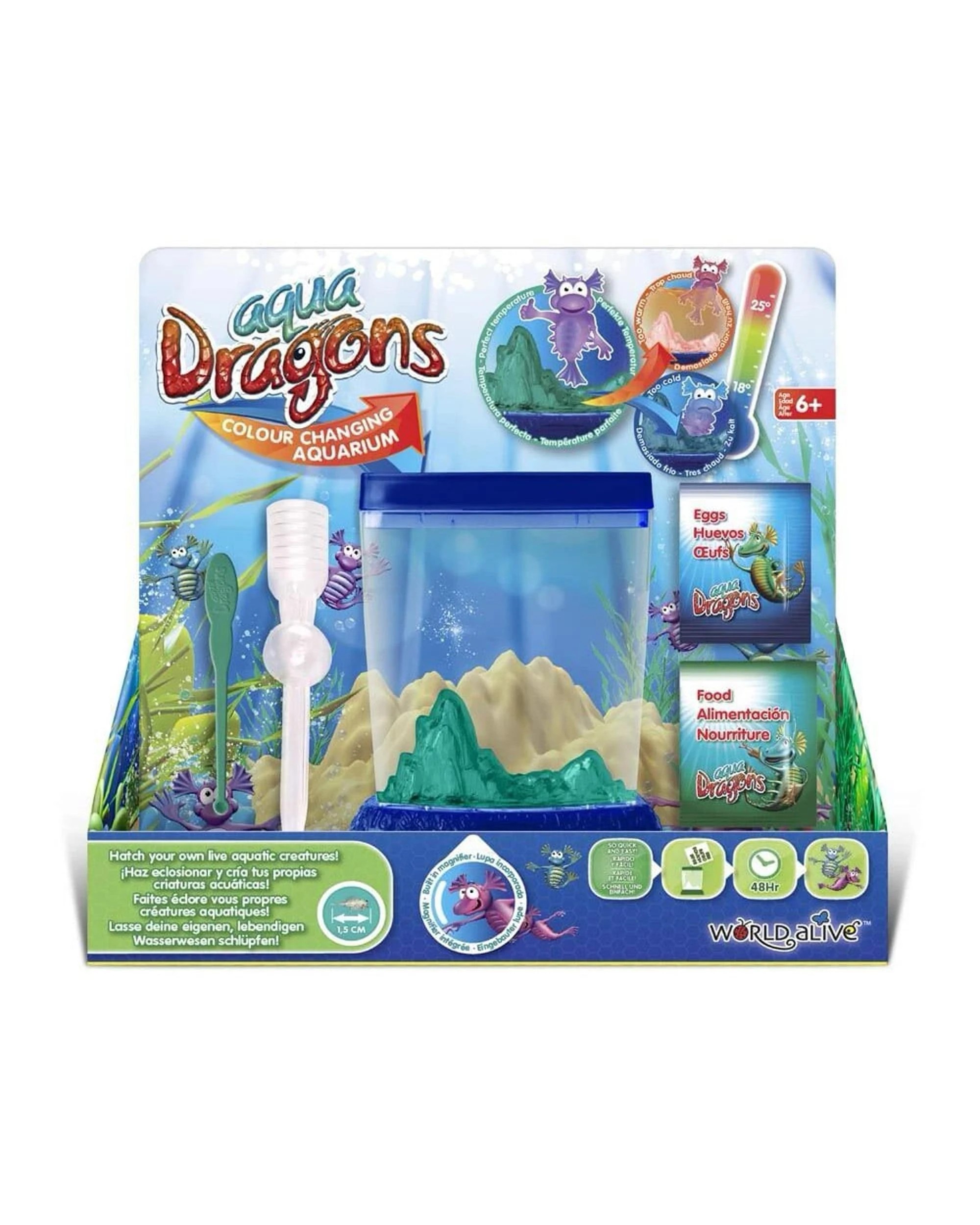 1 Aqua Dragons Underwater World Colour Changing Aquarium Box Kit, 1 of 1