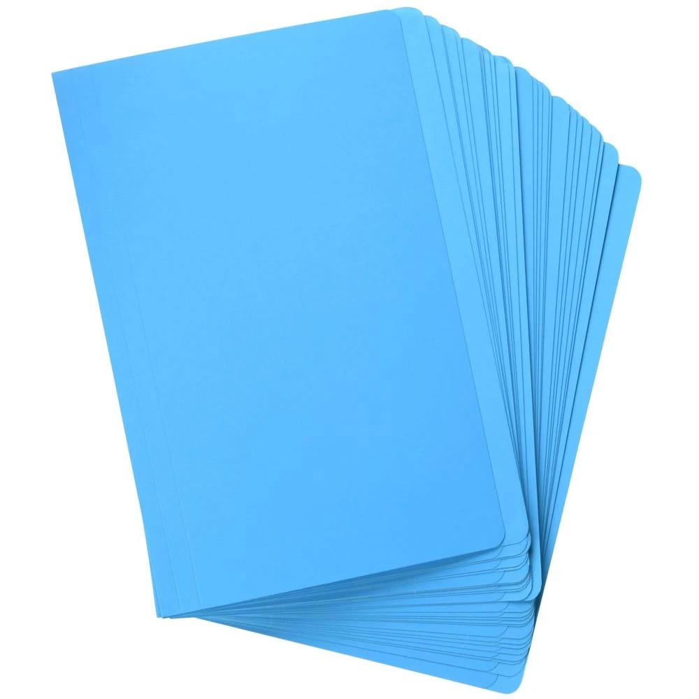 4 J.Burrows Manila Folder Foolscap Blue 100 Pack, 4 of 4
