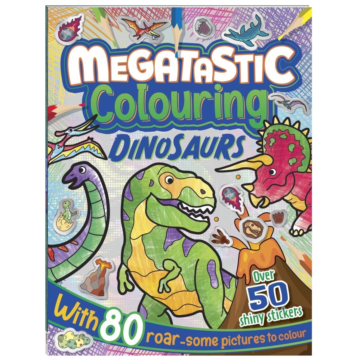 1 Megatastic Colouring: Dinosaurs - Book, 1 of 4