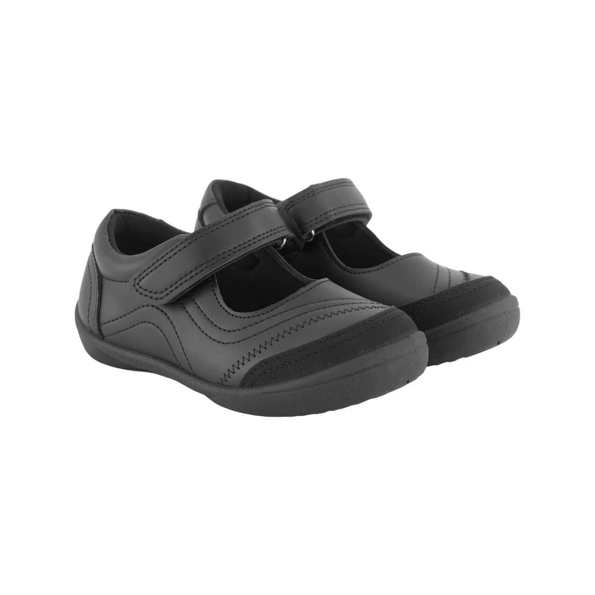 4 Senior A-Bar School Shoes Black, 4 of 5
