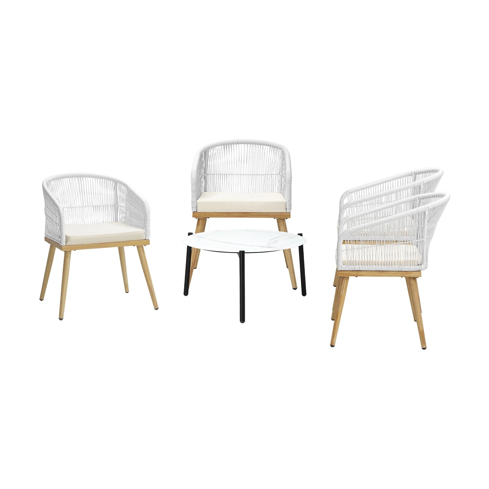 8 Livsip 5 Piece Outdoor Patio Setting Bistro Set Lounge Furniture Sets 70cm Table
 - Multi, 8 of 10