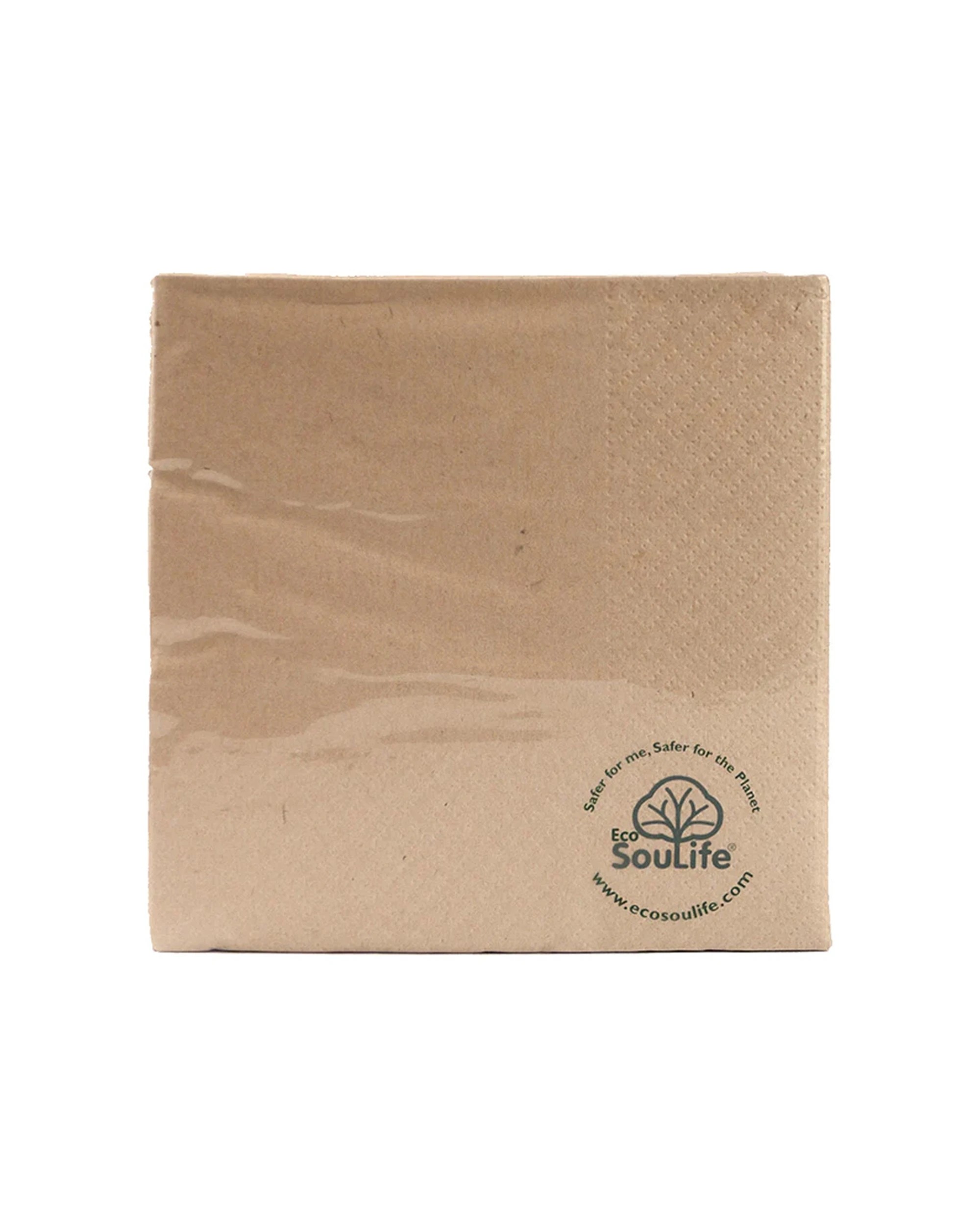 3 50pc Eco Soulife Compostable Recycled Paper Napkins For Dinner/wedding/party
 - Natural, 3 of 3