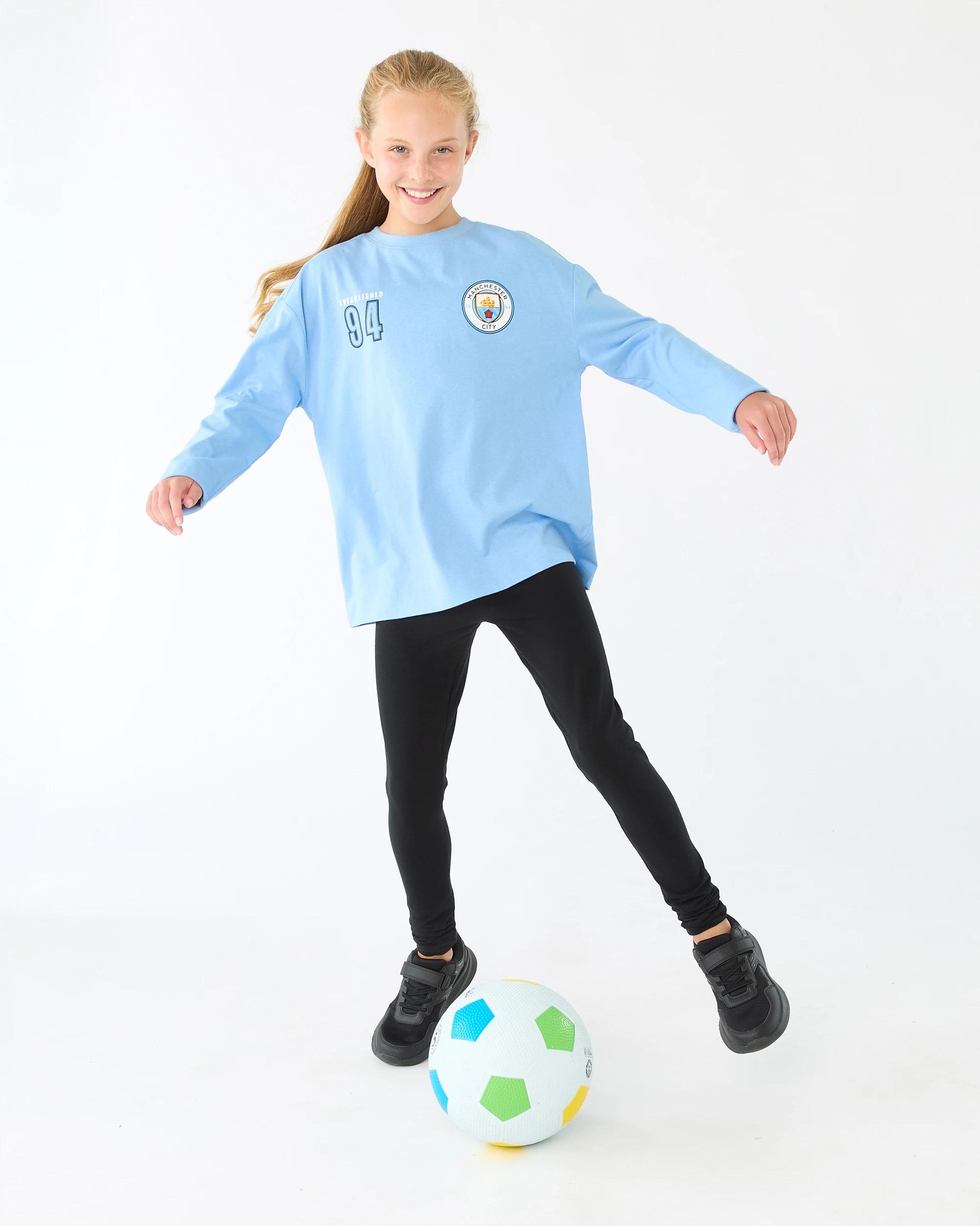 8 Official EPL Kids Long Sleeve T-shirt Man City, 8 of 8