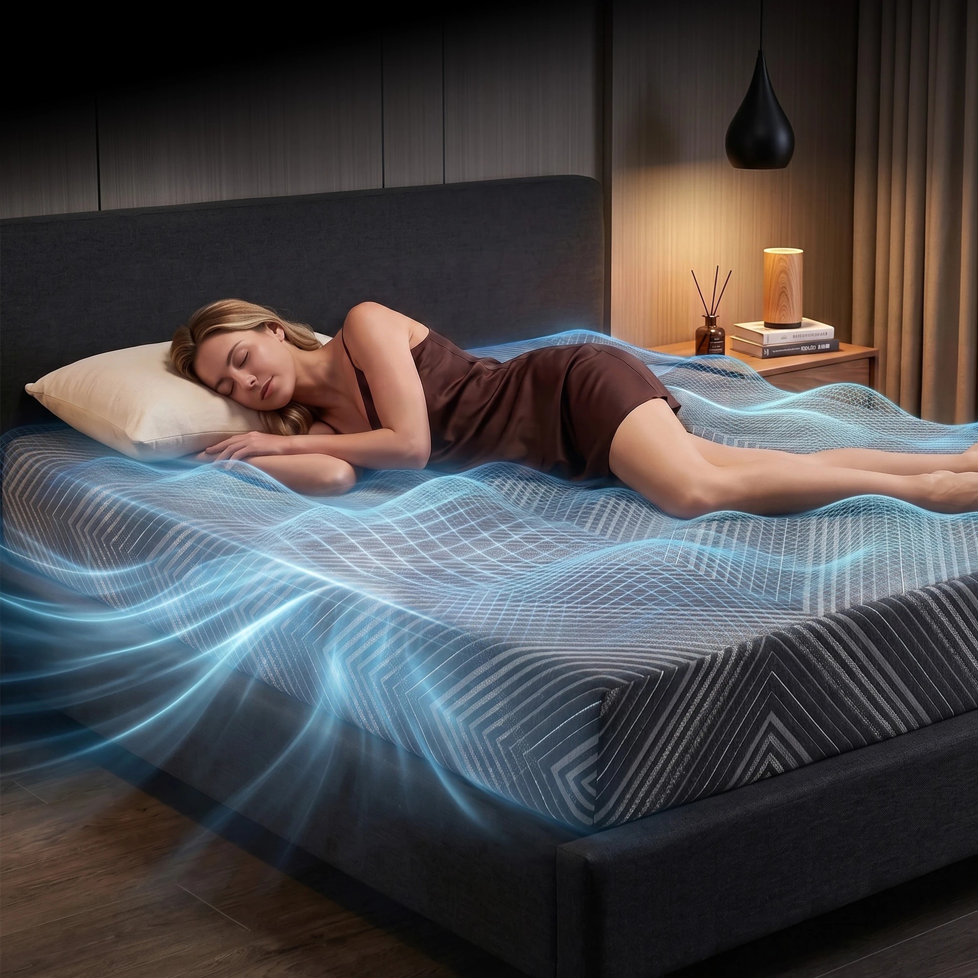 4 Giselle Bedding 25cm Memory Foam Mattress Gel Infused Foam Removable Cover - King Single Bed - Multi, 4 of 9