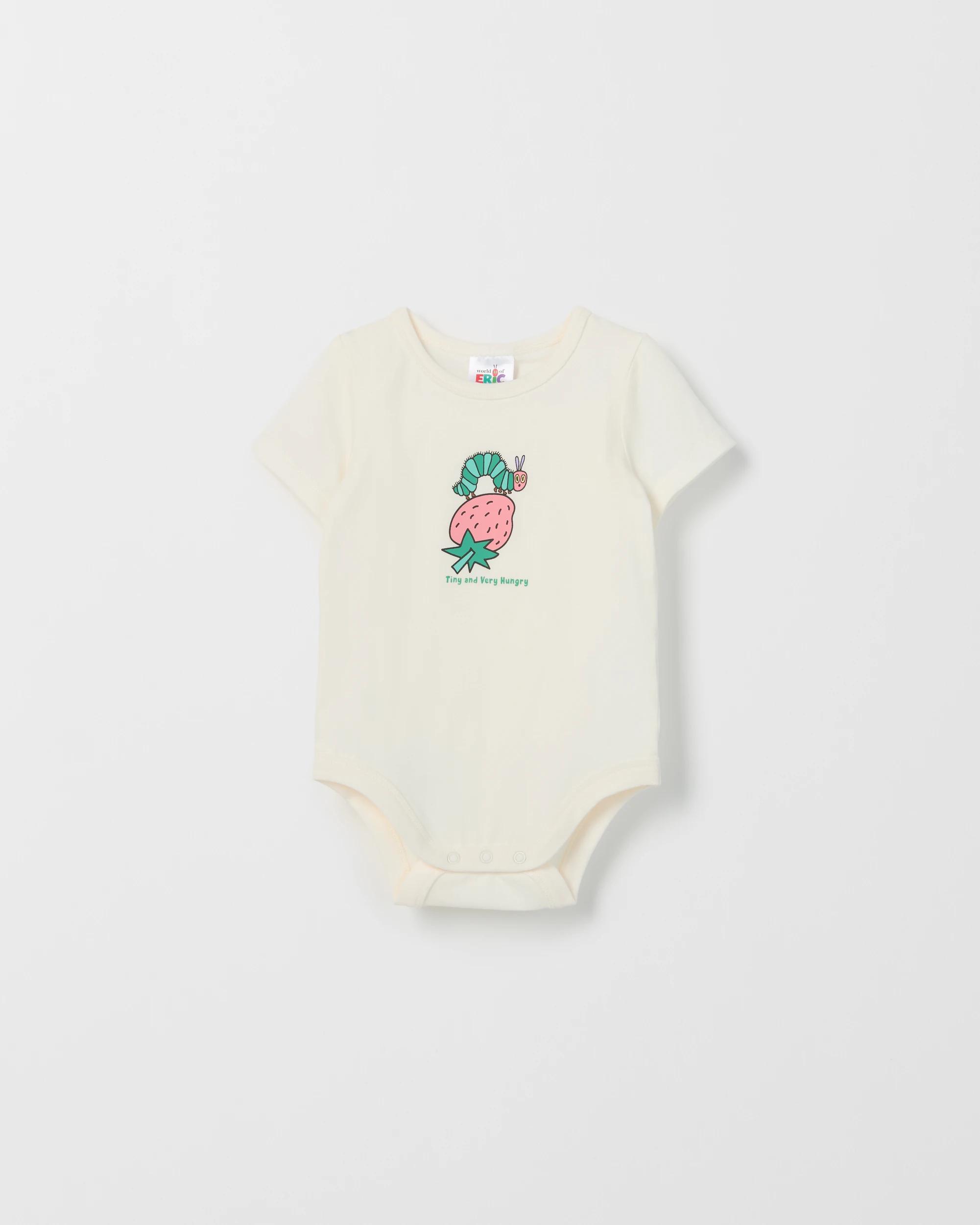 4 The Very Hungry Caterpillar Organic Cotton Baby Bodysuit HUNGRY CATERPILLAR NEUTRAL, 4 of 5