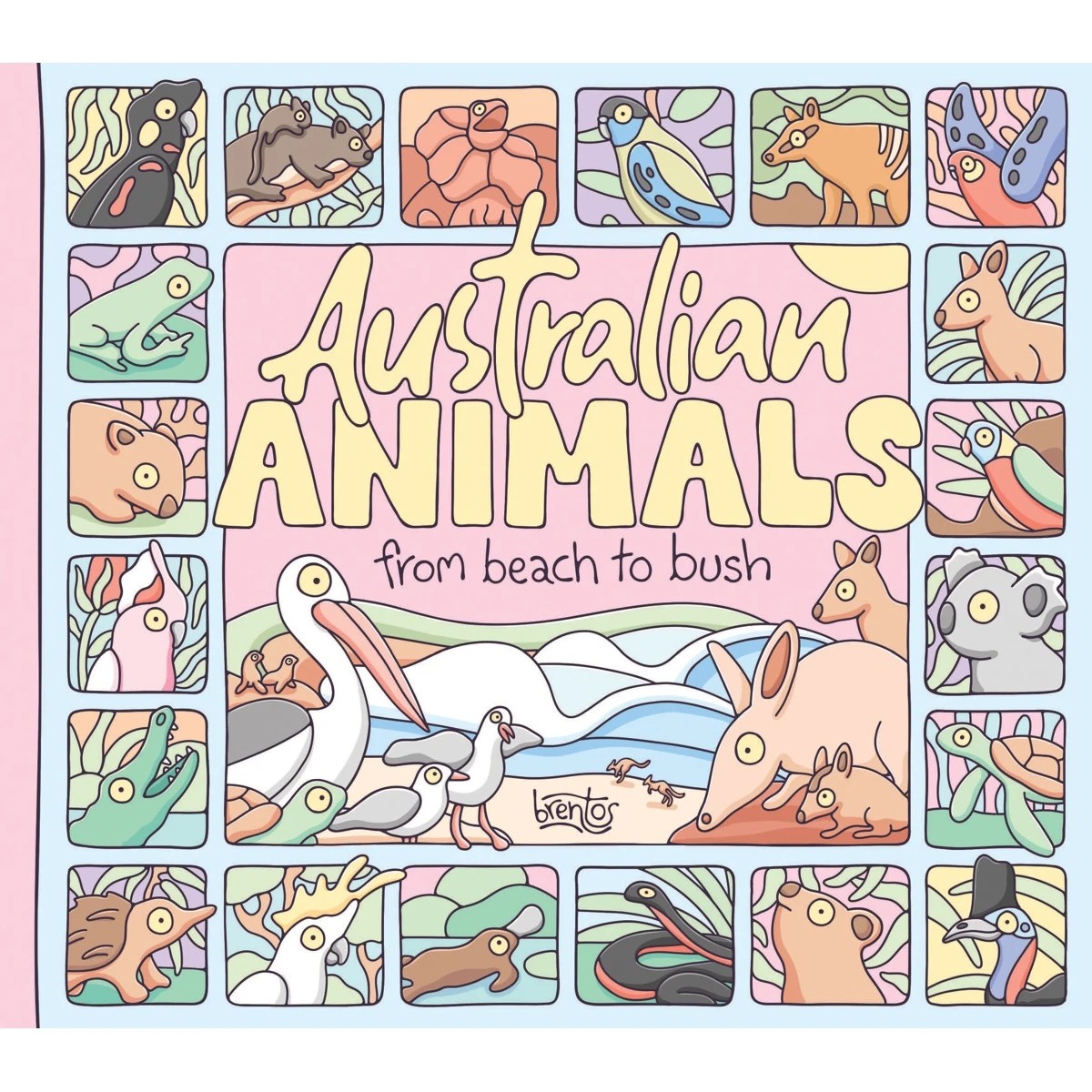 1 Australian Animals: From Beach to Bush by Brentos - Book, 1 of 5