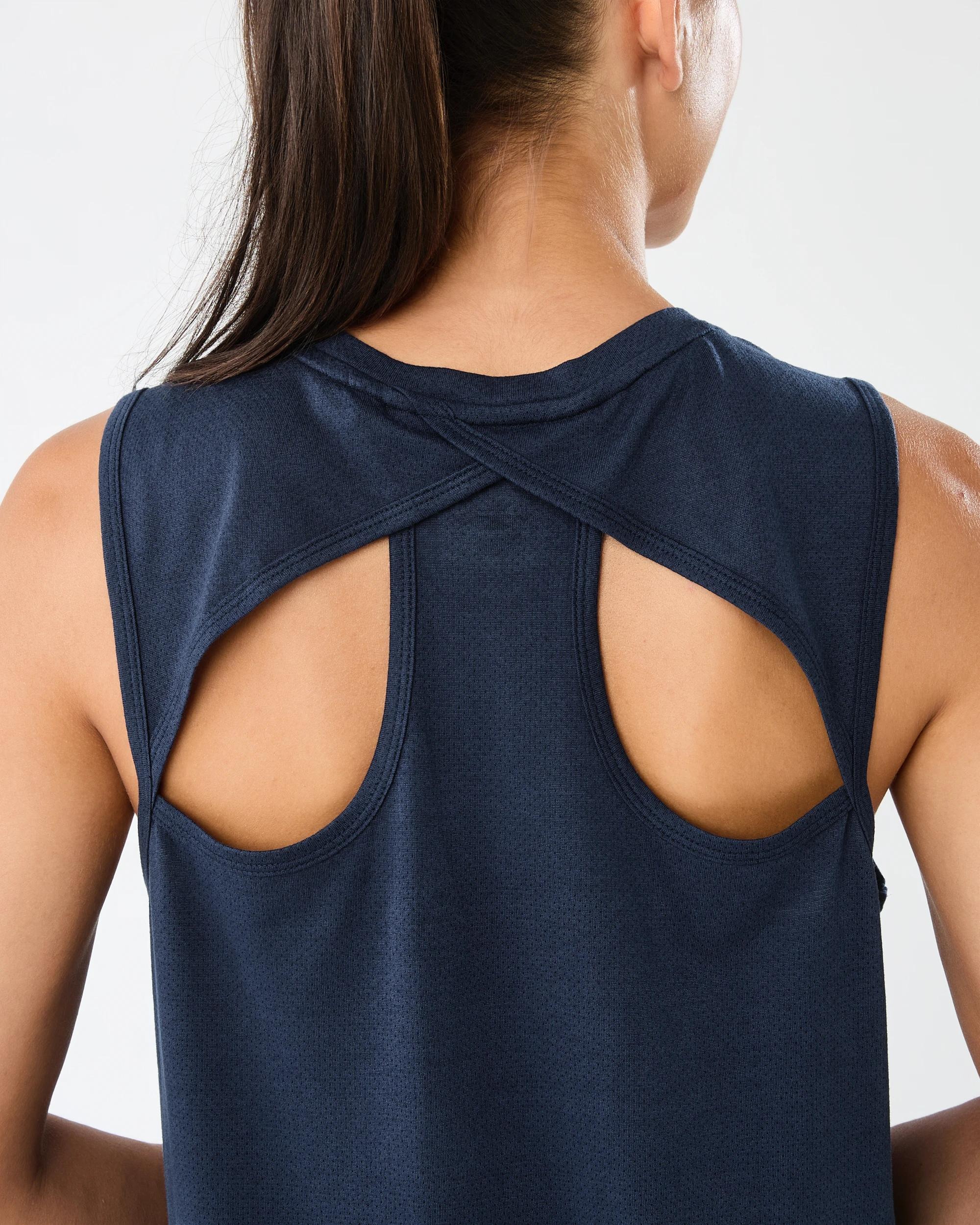 6 Everlast Womens Keyhole Tank Mood Indgo, 6 of 7