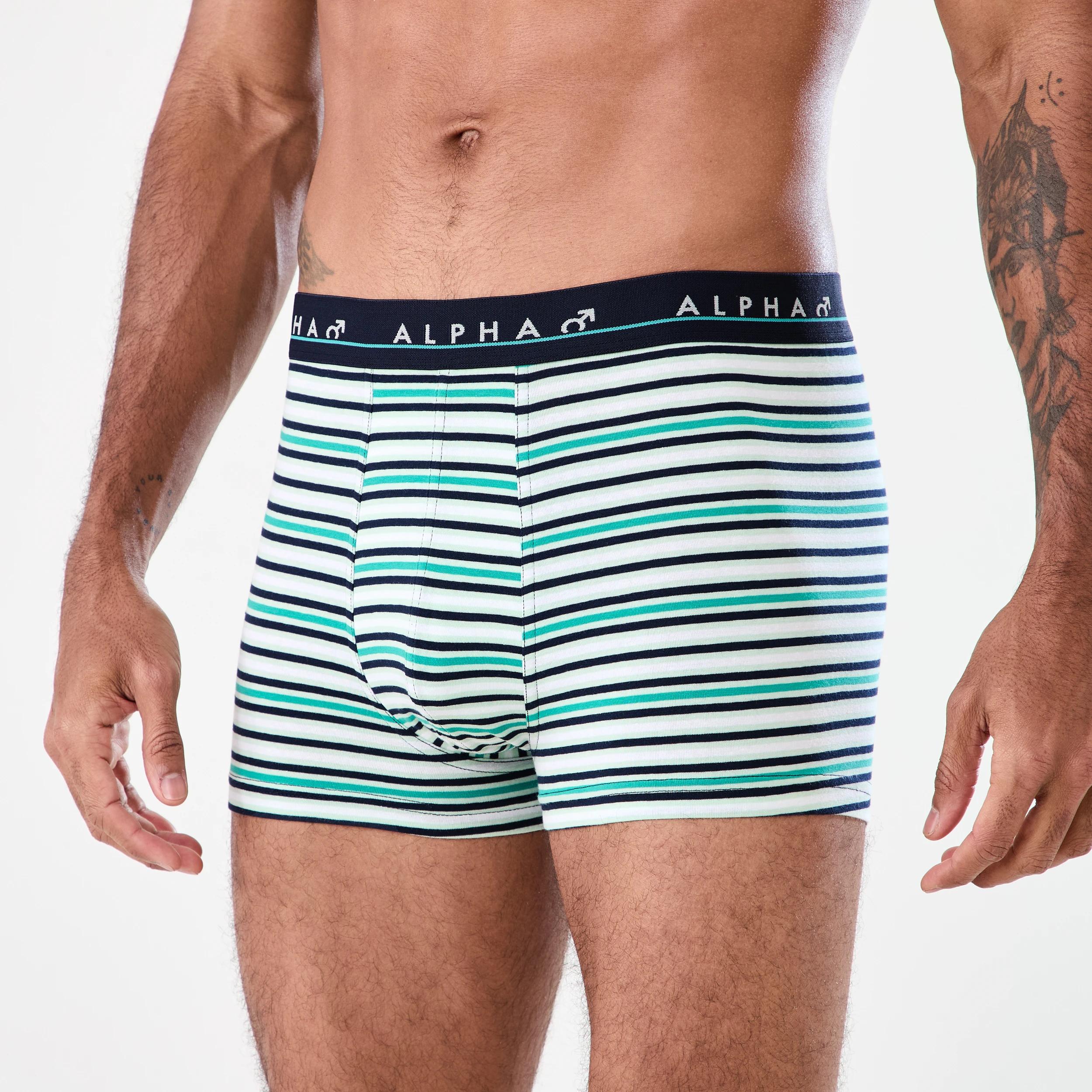 7 5 Pack Stripe and Plain Trunks Miami Strp, 7 of 10