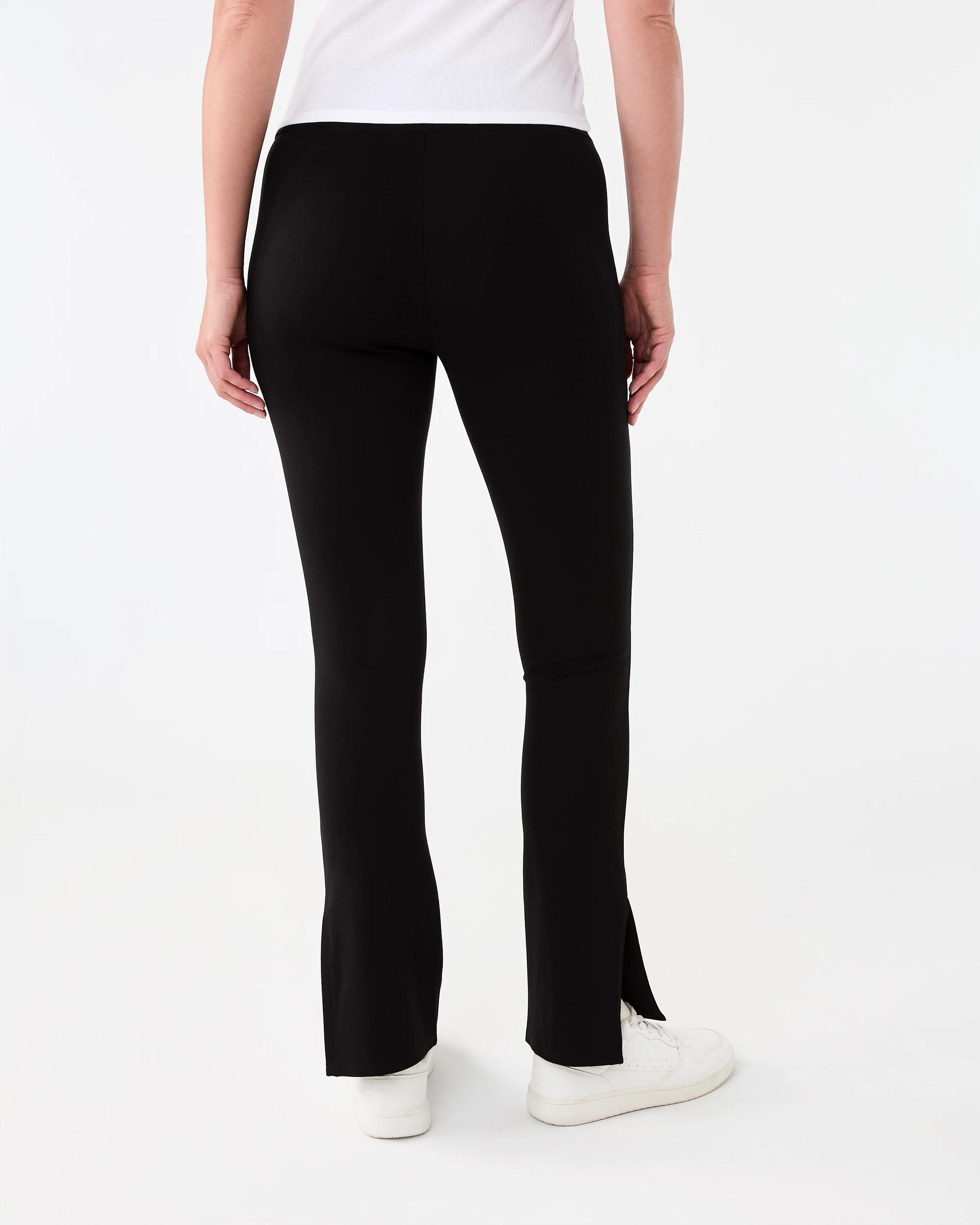 3 Split Hem Leggings Black, 3 of 5