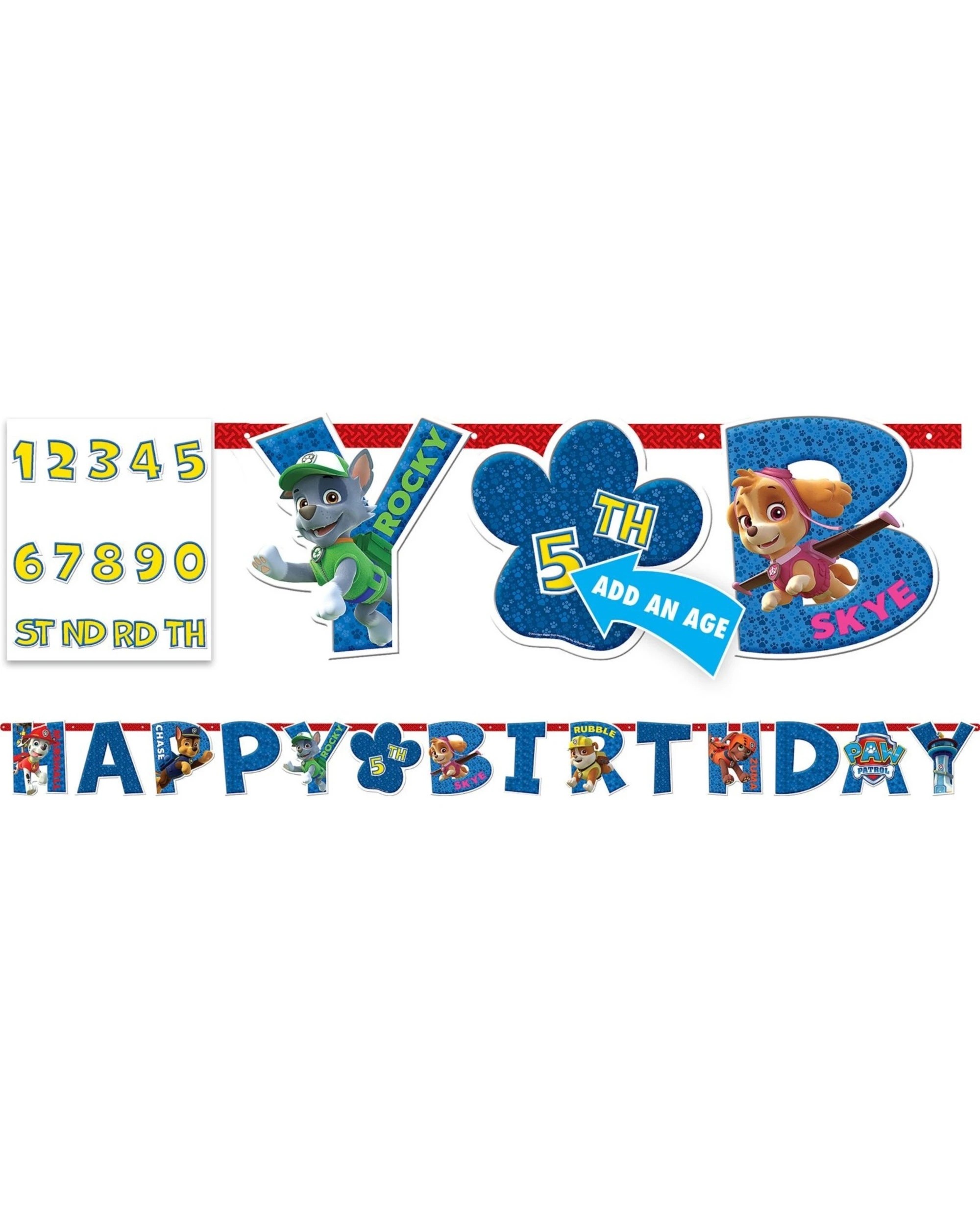 1 PAW Patrol Paw Patrol Jumbo Add an Age Banner Kit, 1 of 1