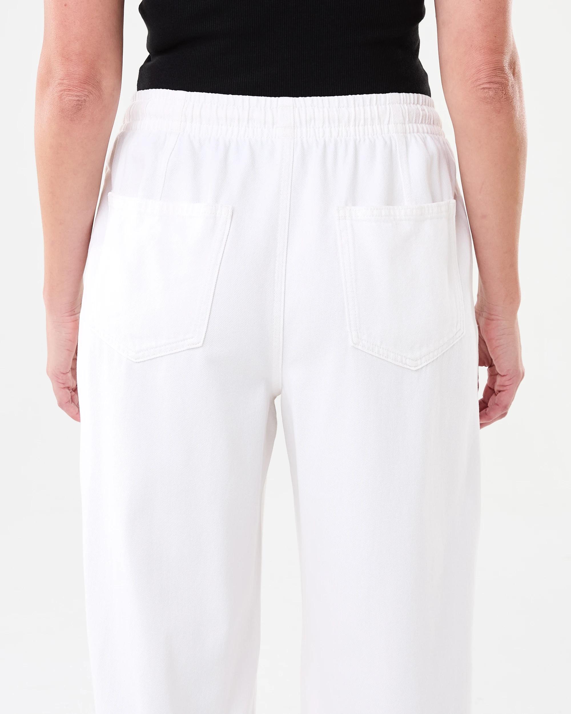 7 Seam Front Wide Leg Jeans Ecru, 7 of 9