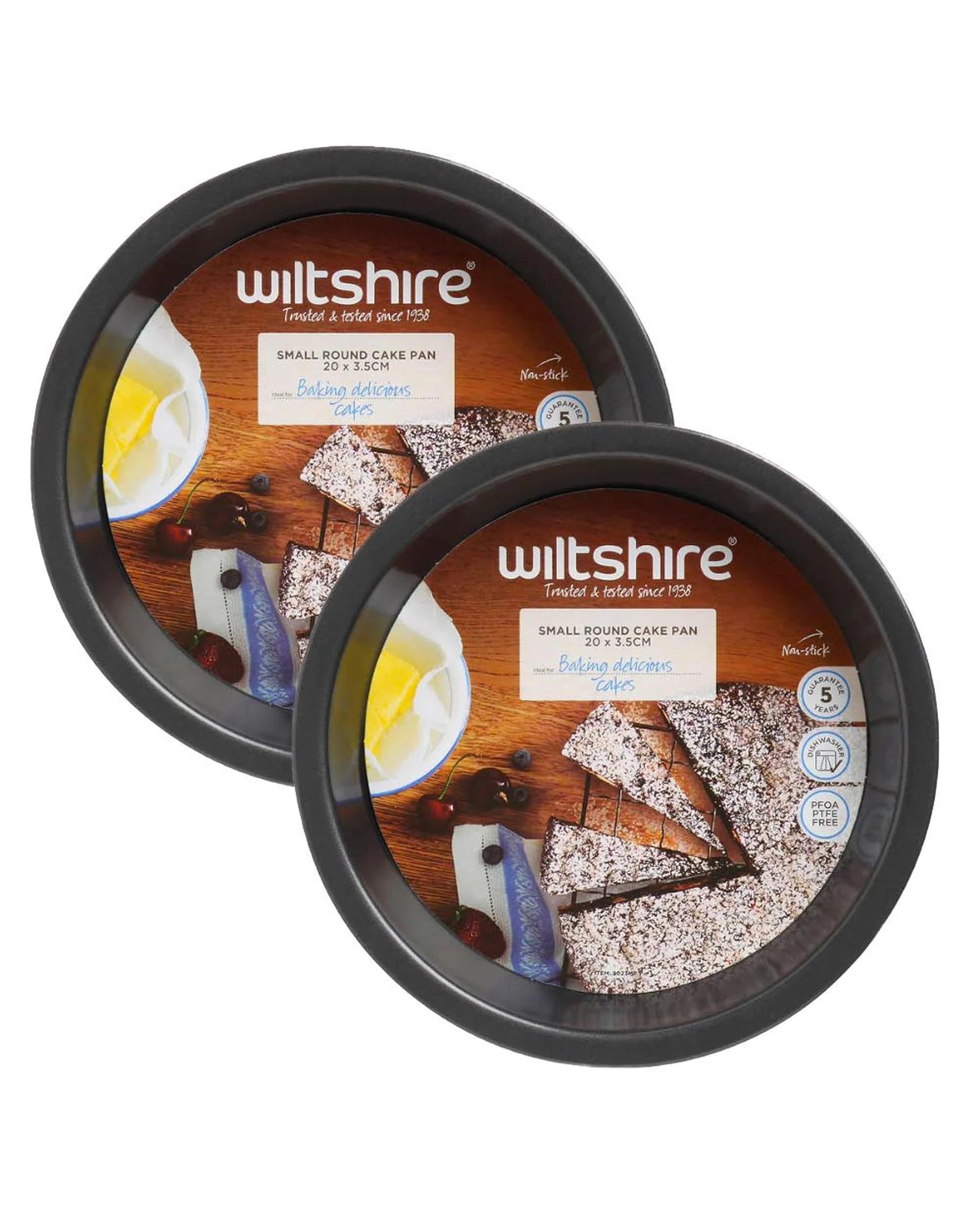 1 Wiltshire Easybake 20cm Round Cake Pan  2 Pack, 1 of 2