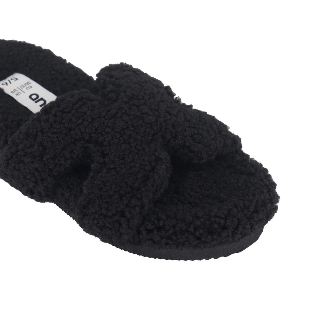 3 H Strap Boucle Slides Black, 3 of 3
