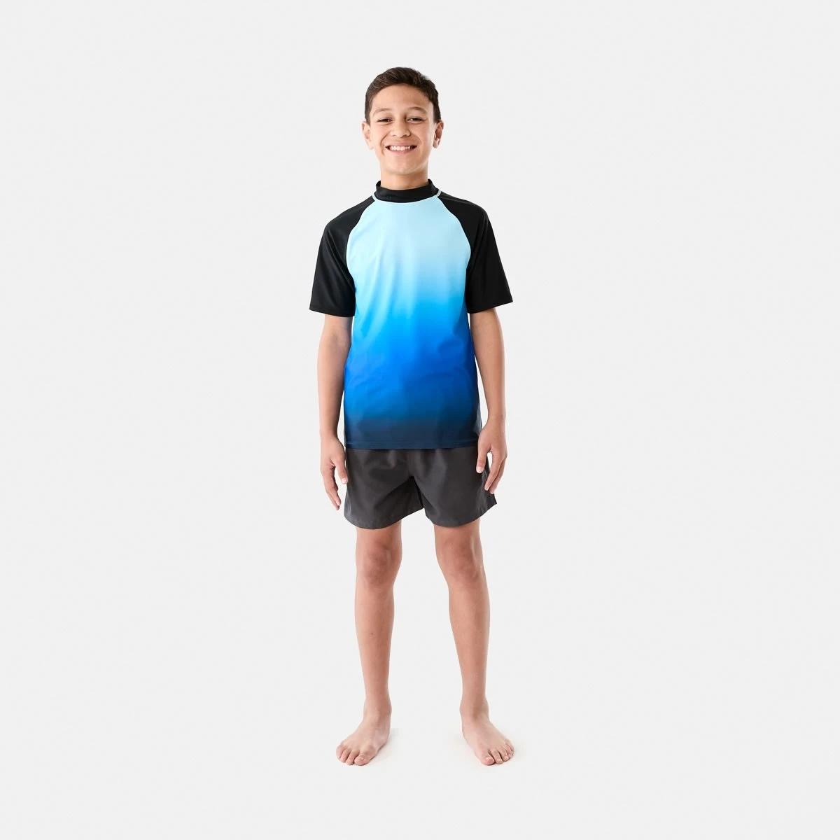 5 Short Sleeve Print Vest OCEAN OMBRE  BLUE, 5 of 6