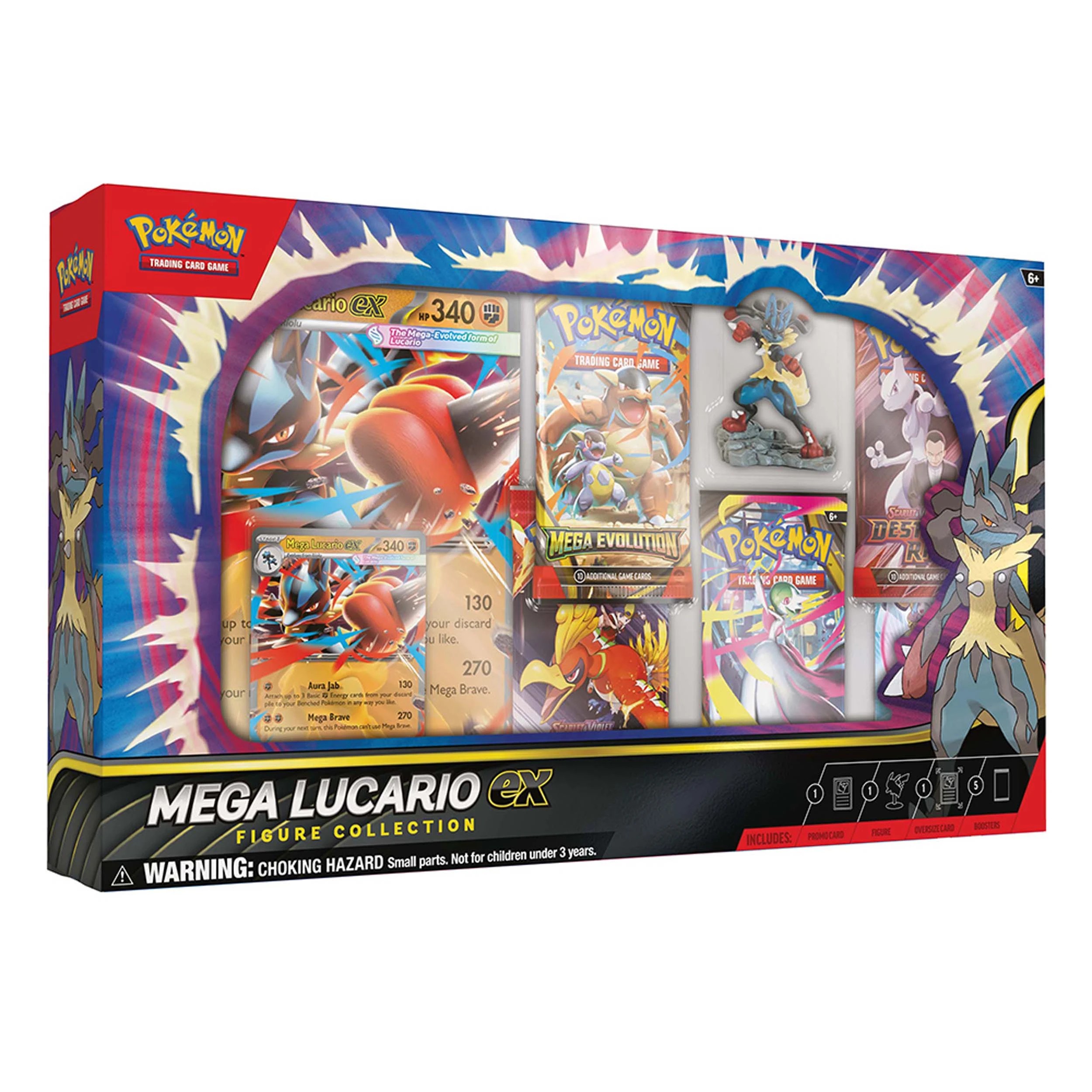 1 Pokemon Trading Card Game: Mega Lucario ex Figure Collection, 1 of 7