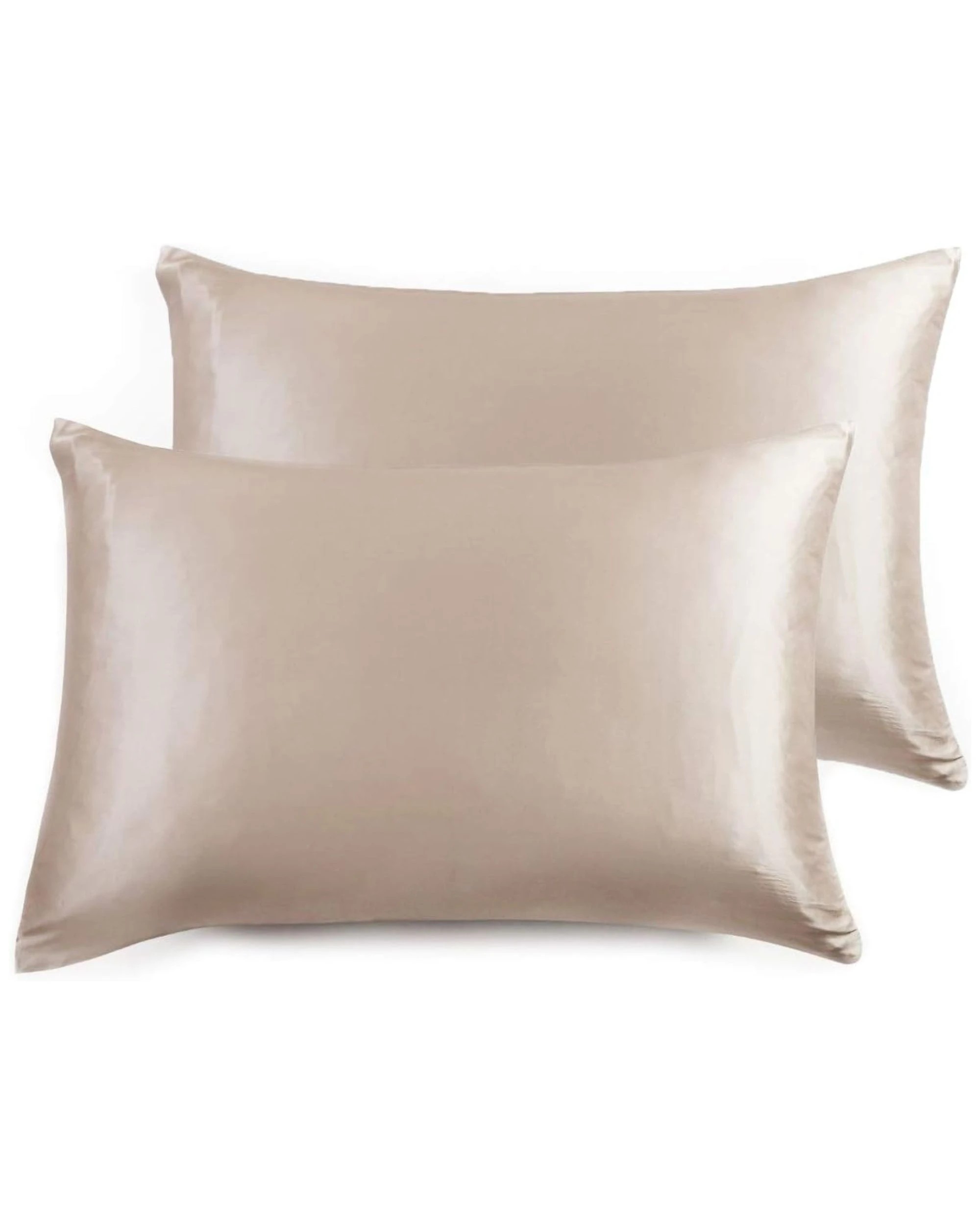 1 Gioia Casa 2-Pack Mulberry Silk Pillowcases Soft Hypoallergenic - Champagne, 1 of 4