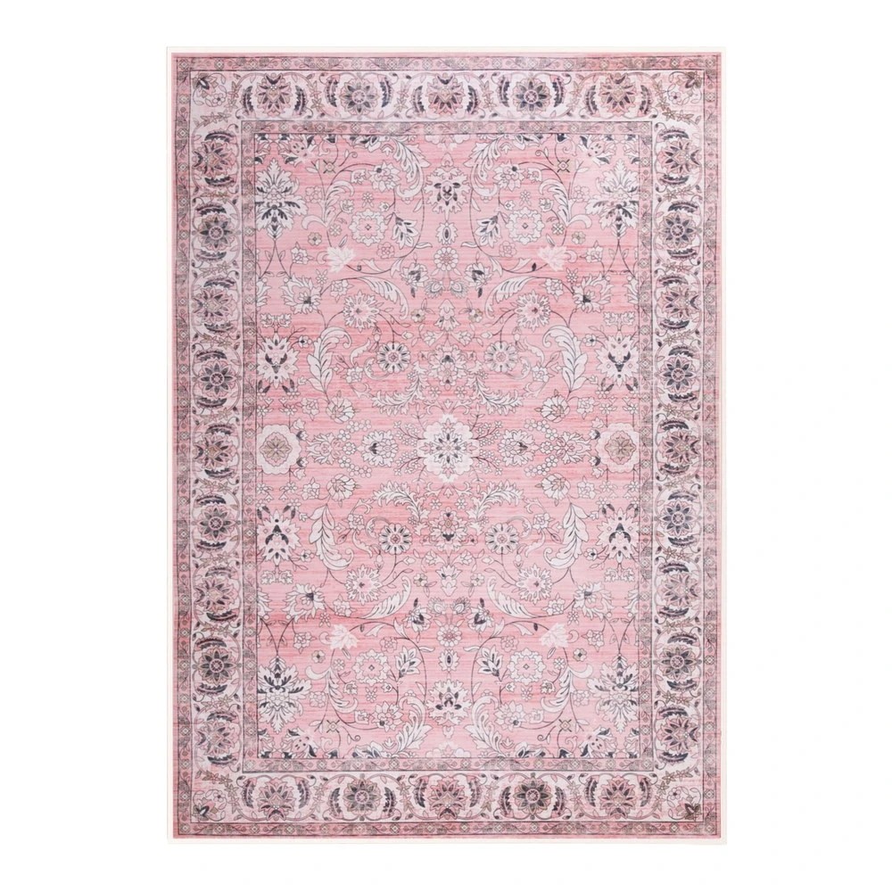 1 Artiss Floor Rug 240X340cm Large Washable Area Rug Vintage Living Room - Pink, 1 of 9