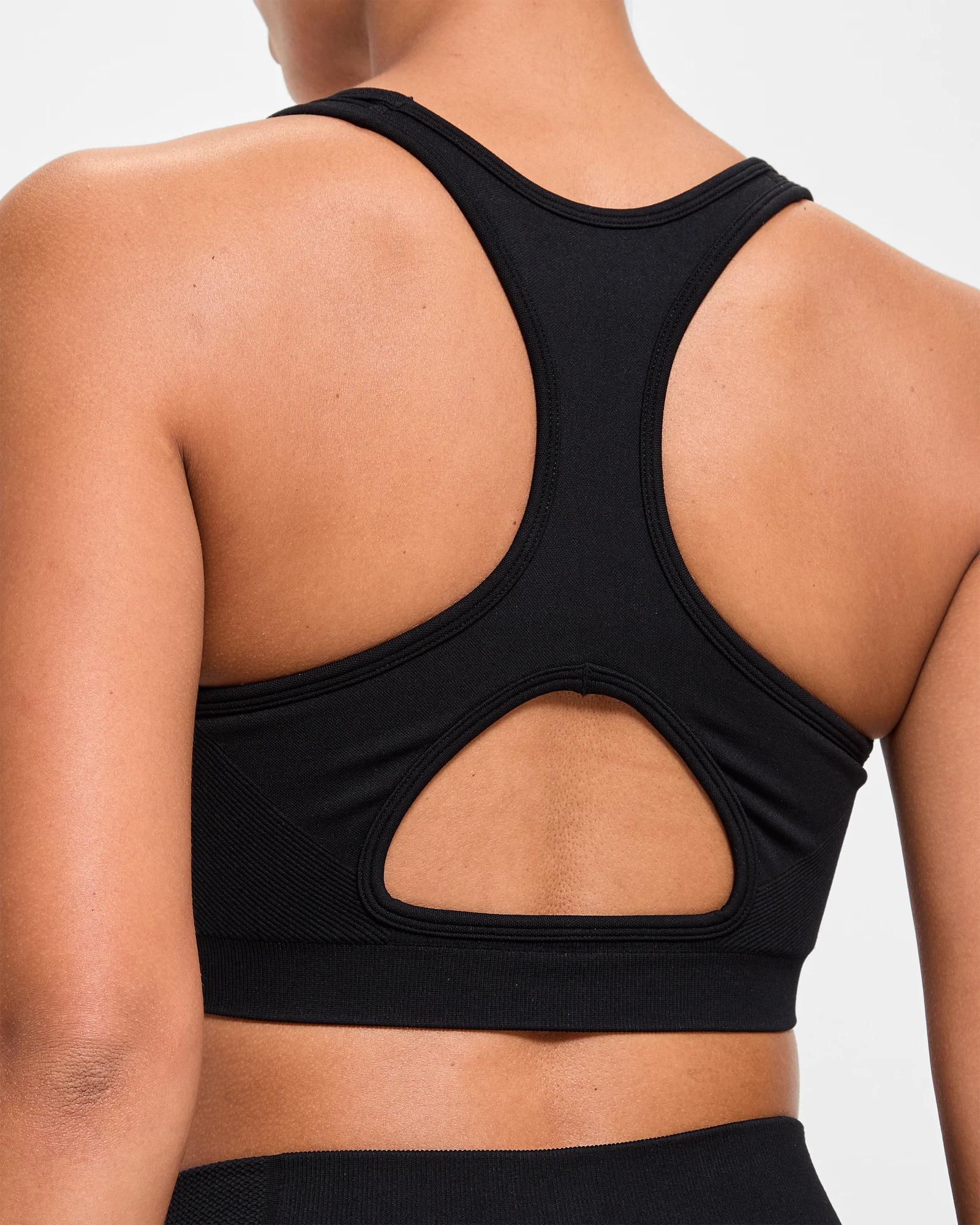 5 Target Active Harmony Strappy Seamfree Crop Top BLACK, 5 of 5