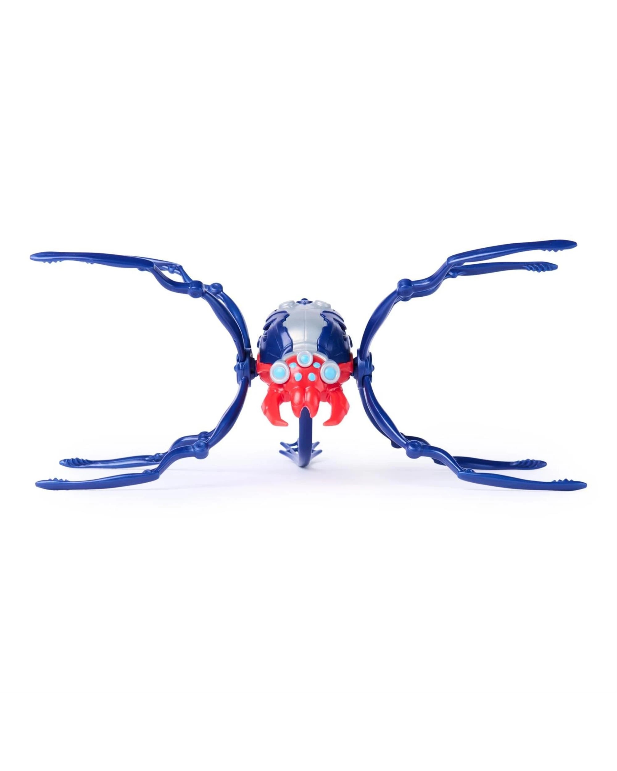 3 Hex Bots Skitter Bot Spider - Silver/Red, 3 of 5