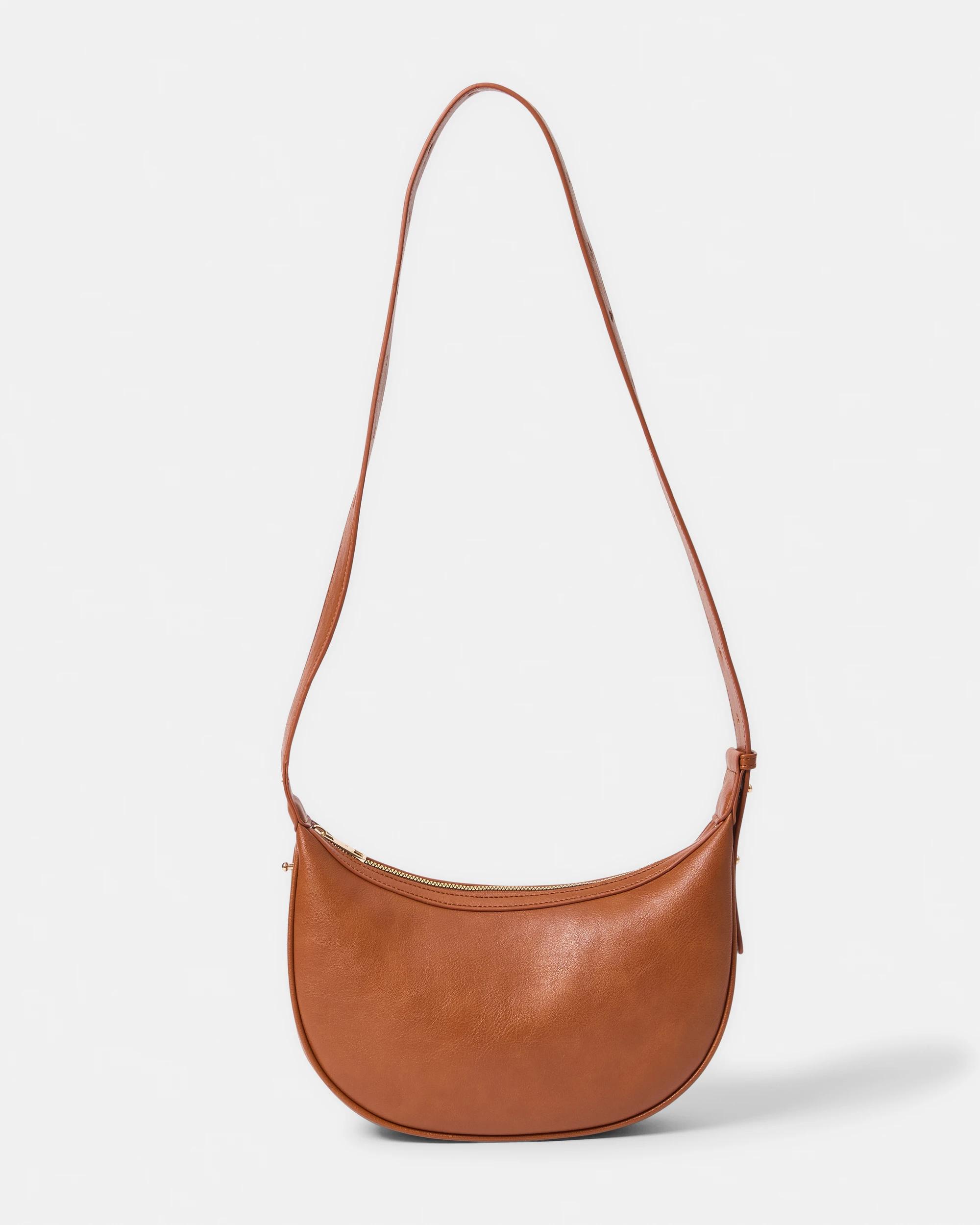 1 Everyday Crescent Crossbody Bag Warm Umber, 1 of 6