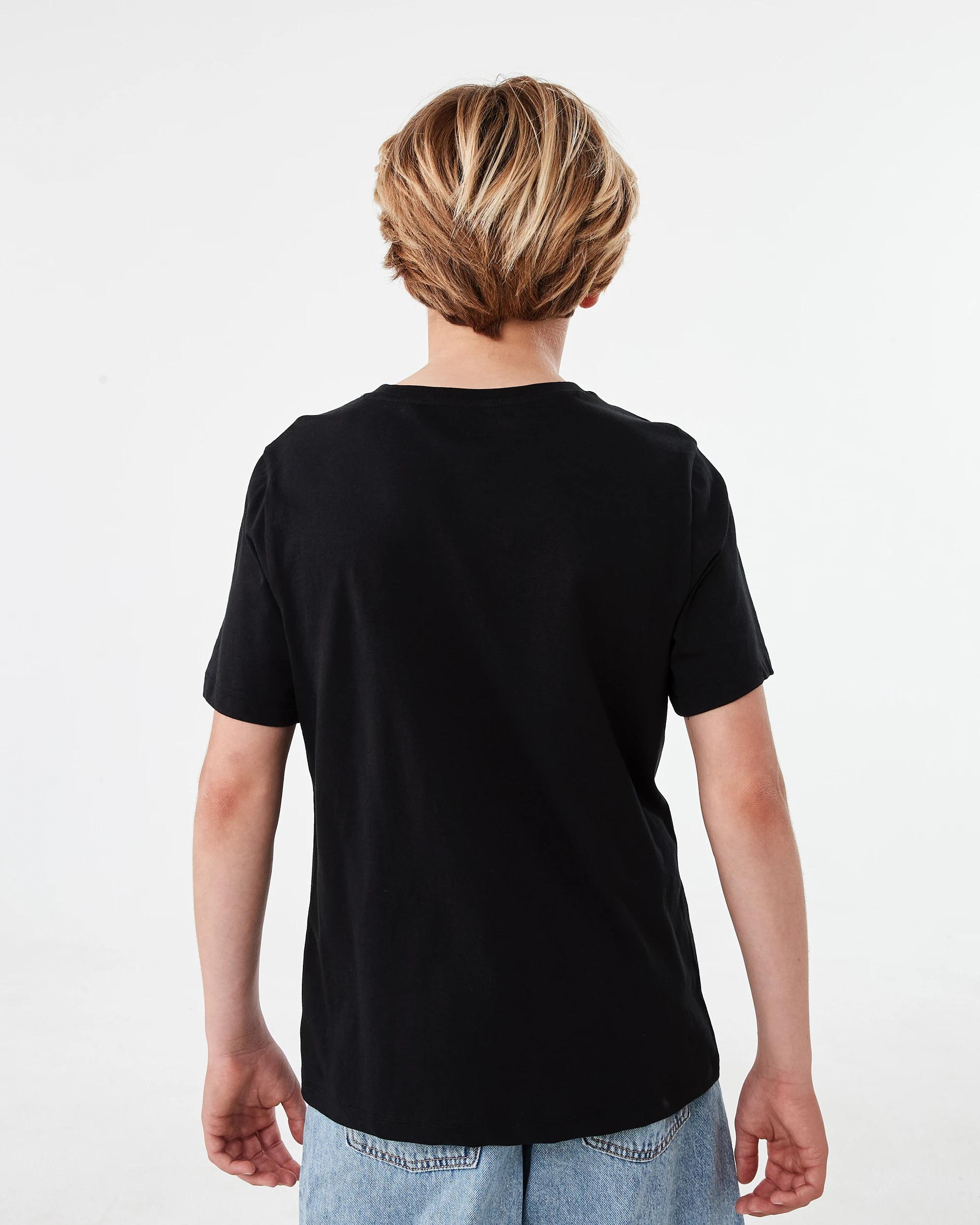 2 Short Sleeve Print T-shirt Blk Spray, 2 of 7