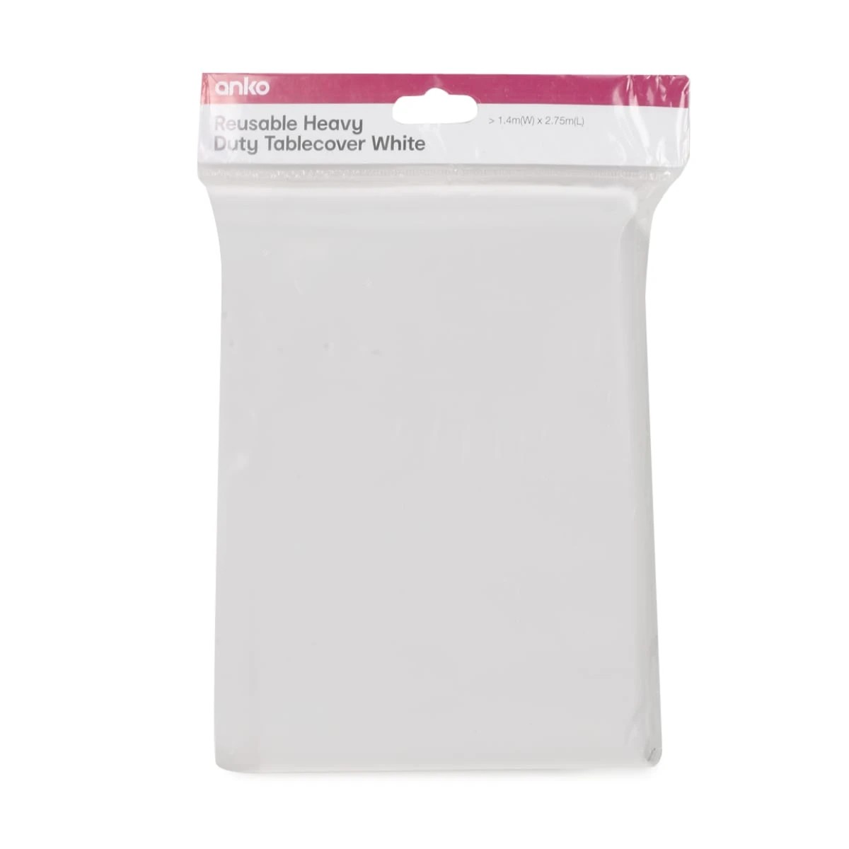 4 Reusable Heavy Duty White Tablecover, 4 of 4