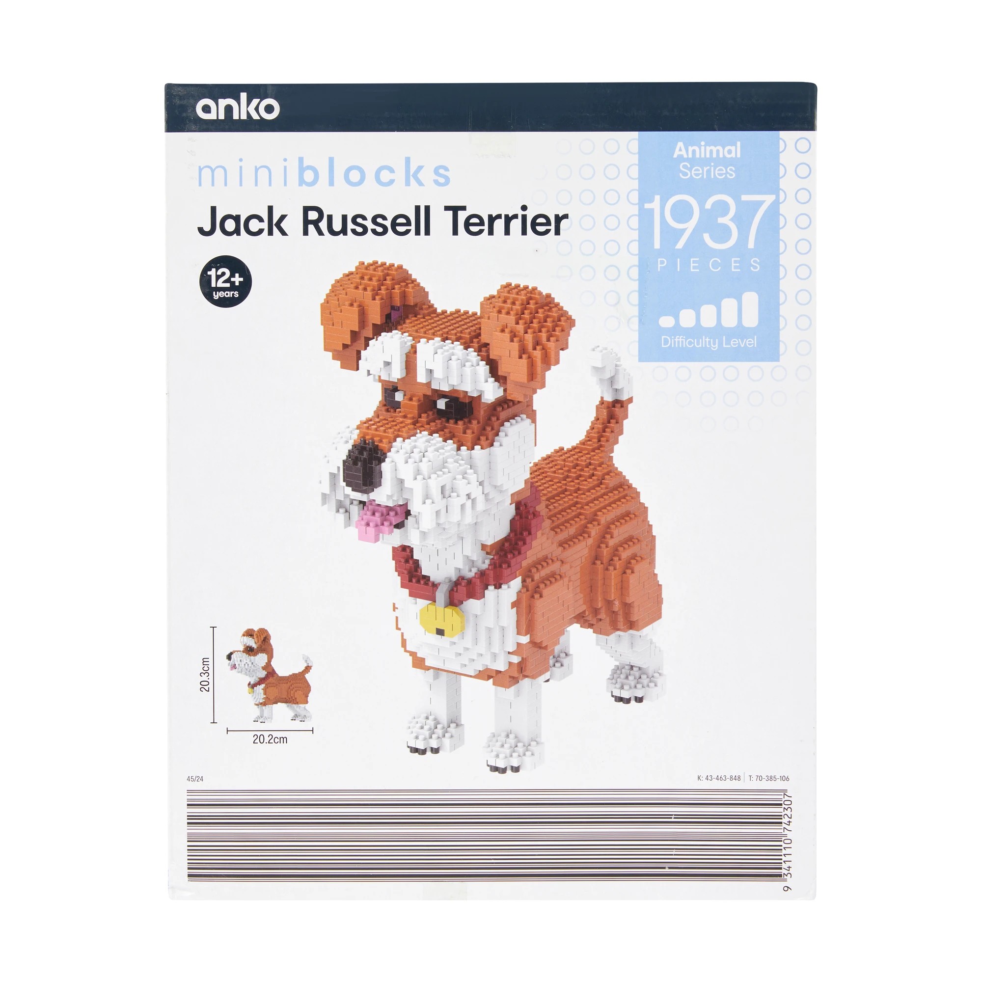 5 1937 Piece Mini Blocks Animal Series: Jack Russell Terrier, 5 of 6