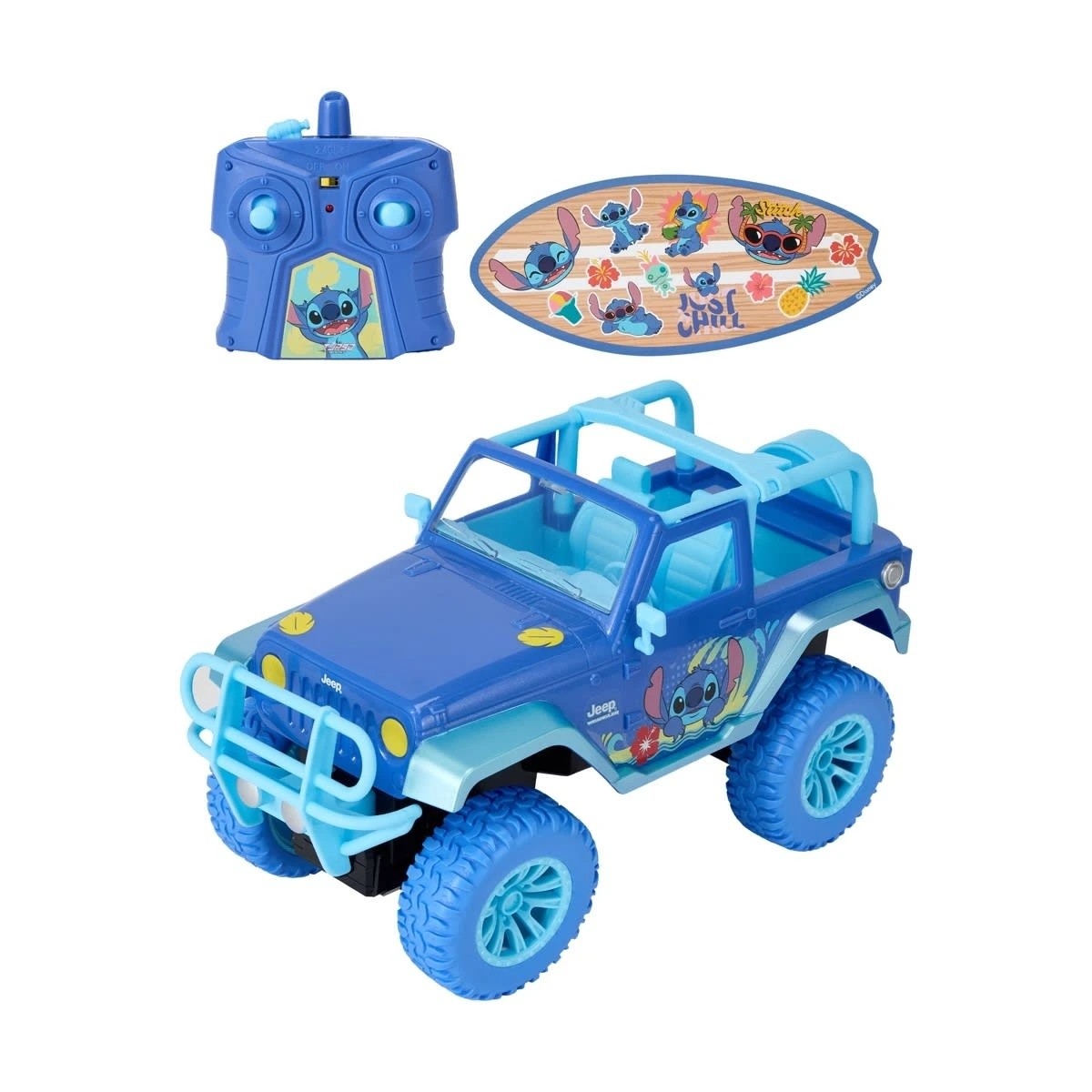 2 Jada Disney Lilo & Stitch Radio Control Jeep Wrangler Toy, 2 of 9