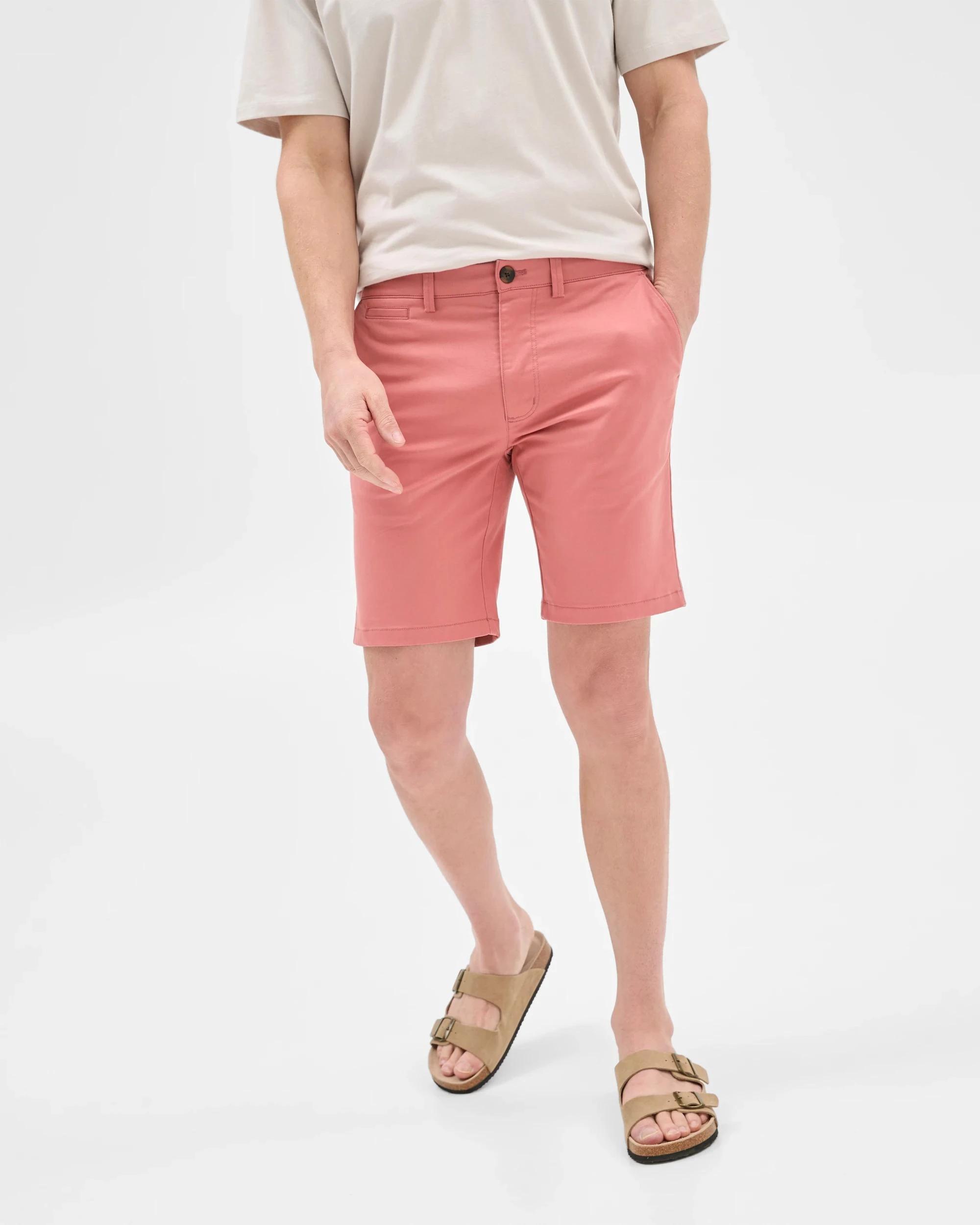 1 Target Australian Cotton Blend Slim Chino Shorts BRICK, 1 of 6