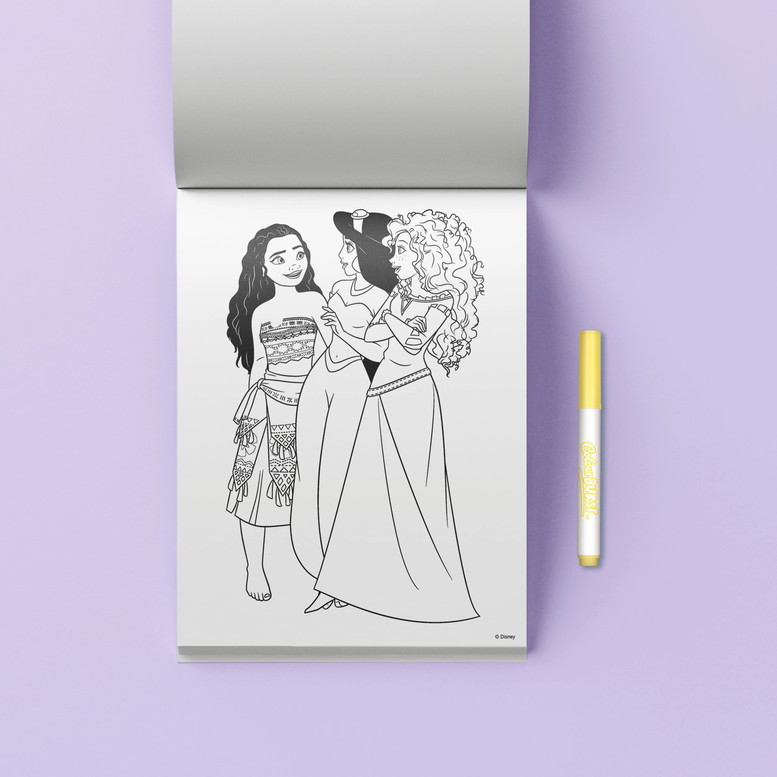 6 INKredibles Disney Princess Mess-Free ColourBurst Activity Kit - Book, 6 of 6