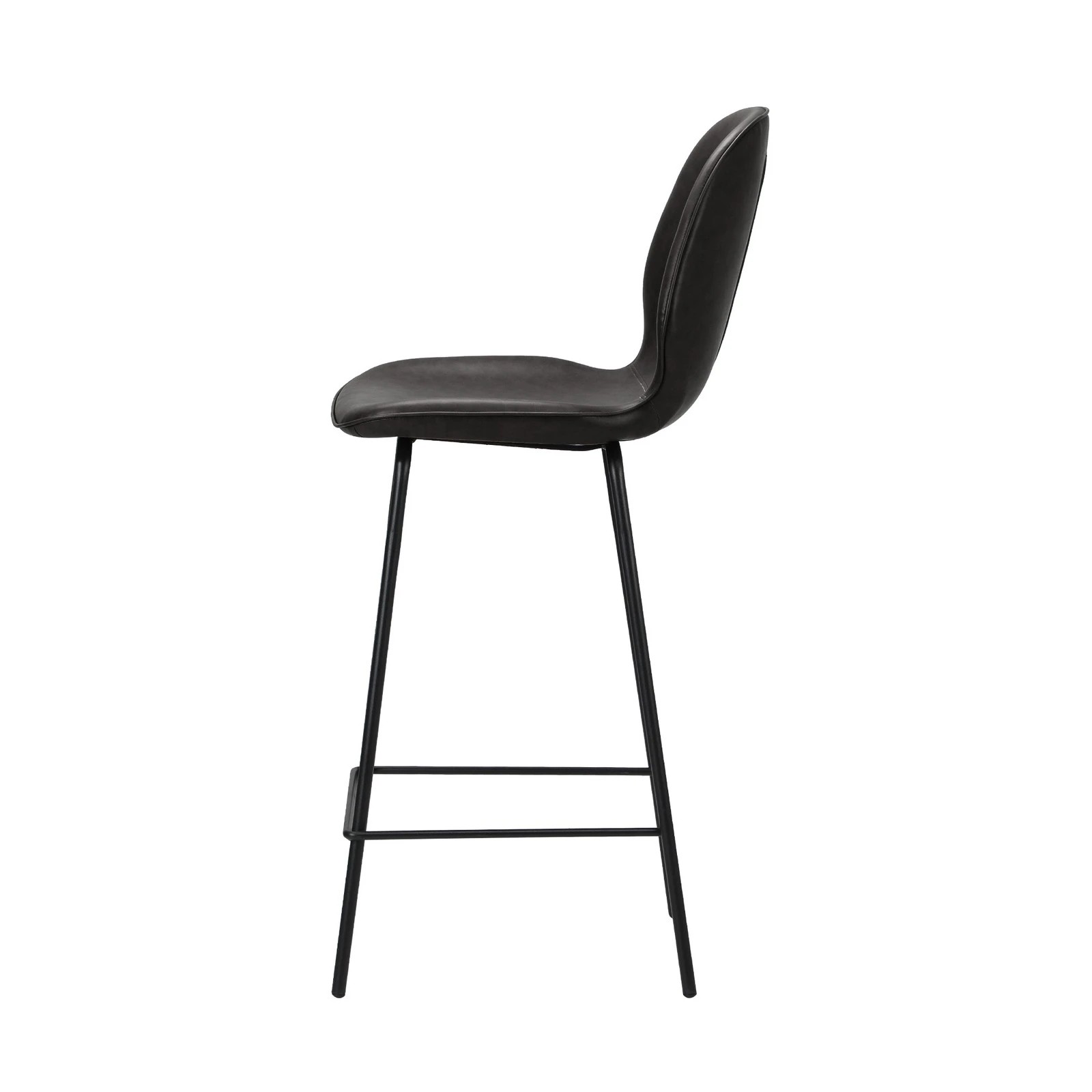 8 Oikiture 4PCS Bar Stools Kitchen Counter Chair Metal - Black, 8 of 9