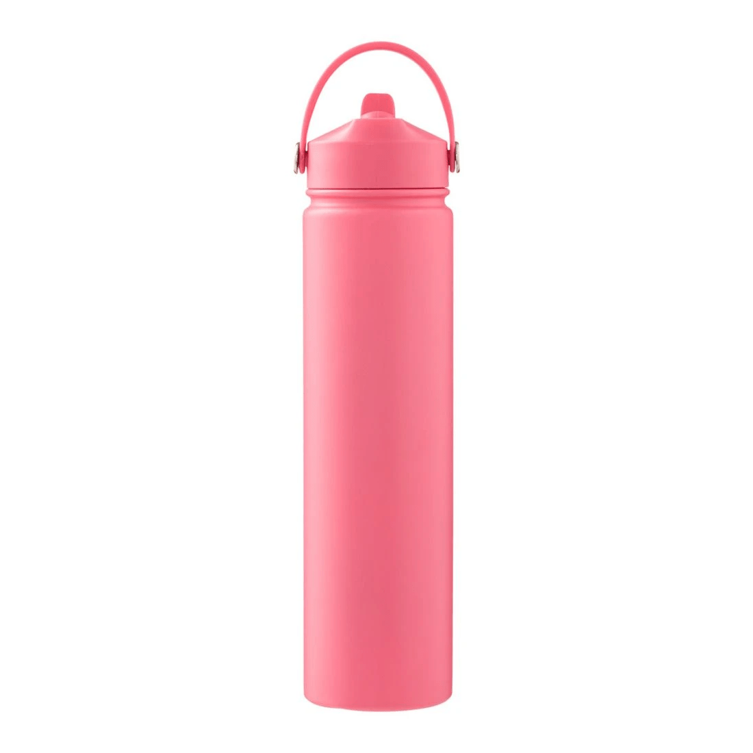 1 Studymate Stainless Steel Drink Bottle with Straw 750mL Pink, 1 of 3