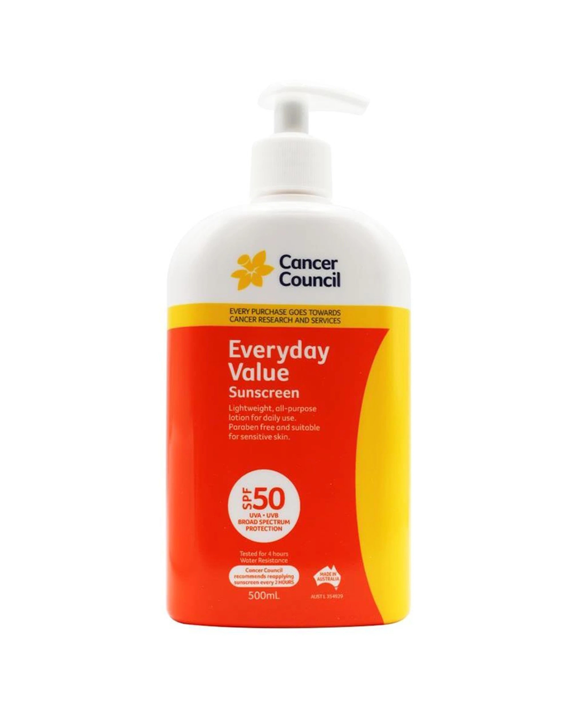2 Cancer Council 2PK Everyday Value Sunscreen SPF50 Lotion Pump Bottle 500ml - Multi, 2 of 3