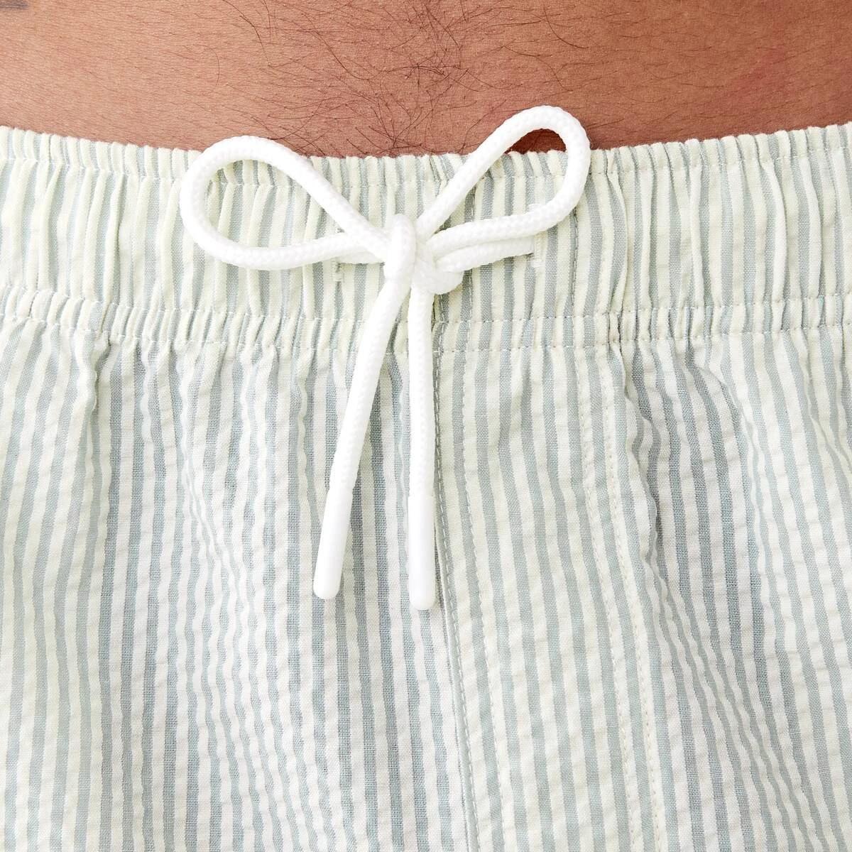 4 Seersucker Boardshorts Grn Strp, 4 of 7