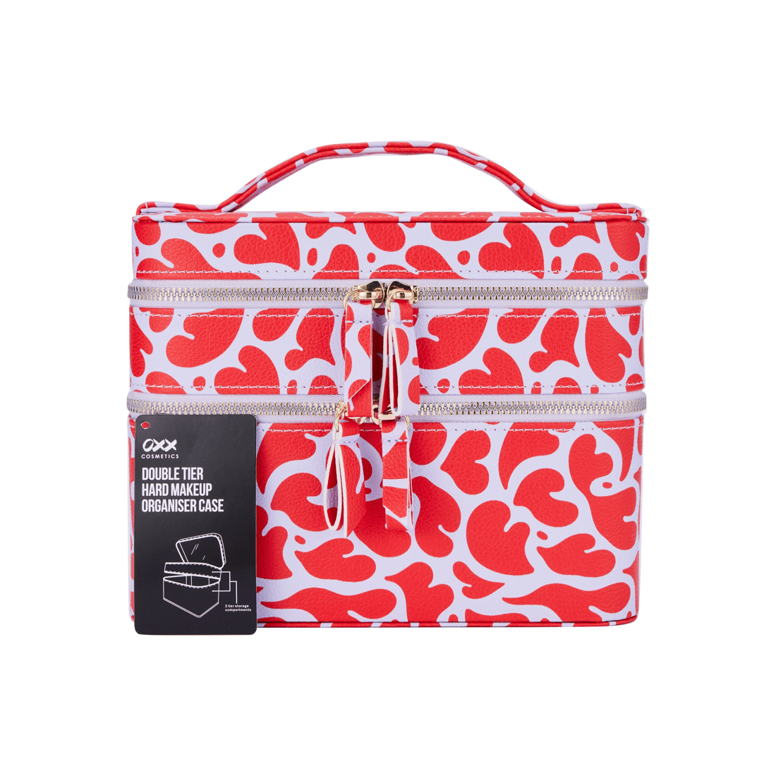 8 OXX Cosmetics Double Tier Hard Makeup Organiser Case, 8 of 8