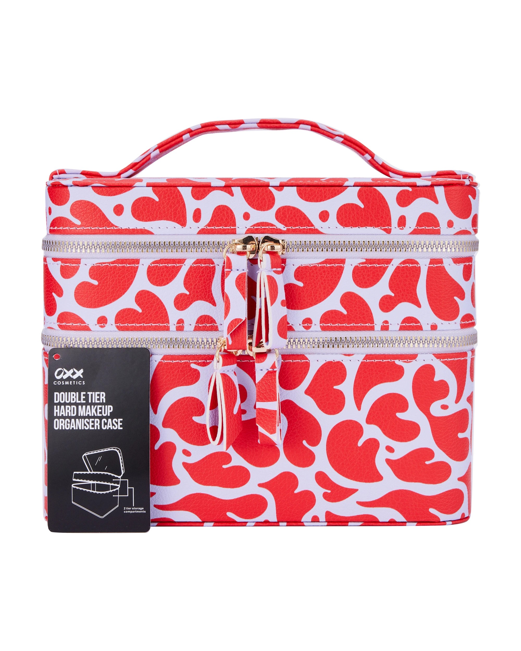 8 OXX Cosmetics Double Tier Hard Makeup Organiser Case, 8 of 8