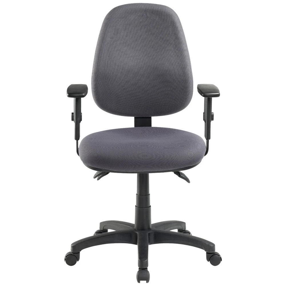 3 Pago Matrix II Plus Heavy-Duty w/Height Adjustable Arms Grey Drafting Chairs, 3 of 6
