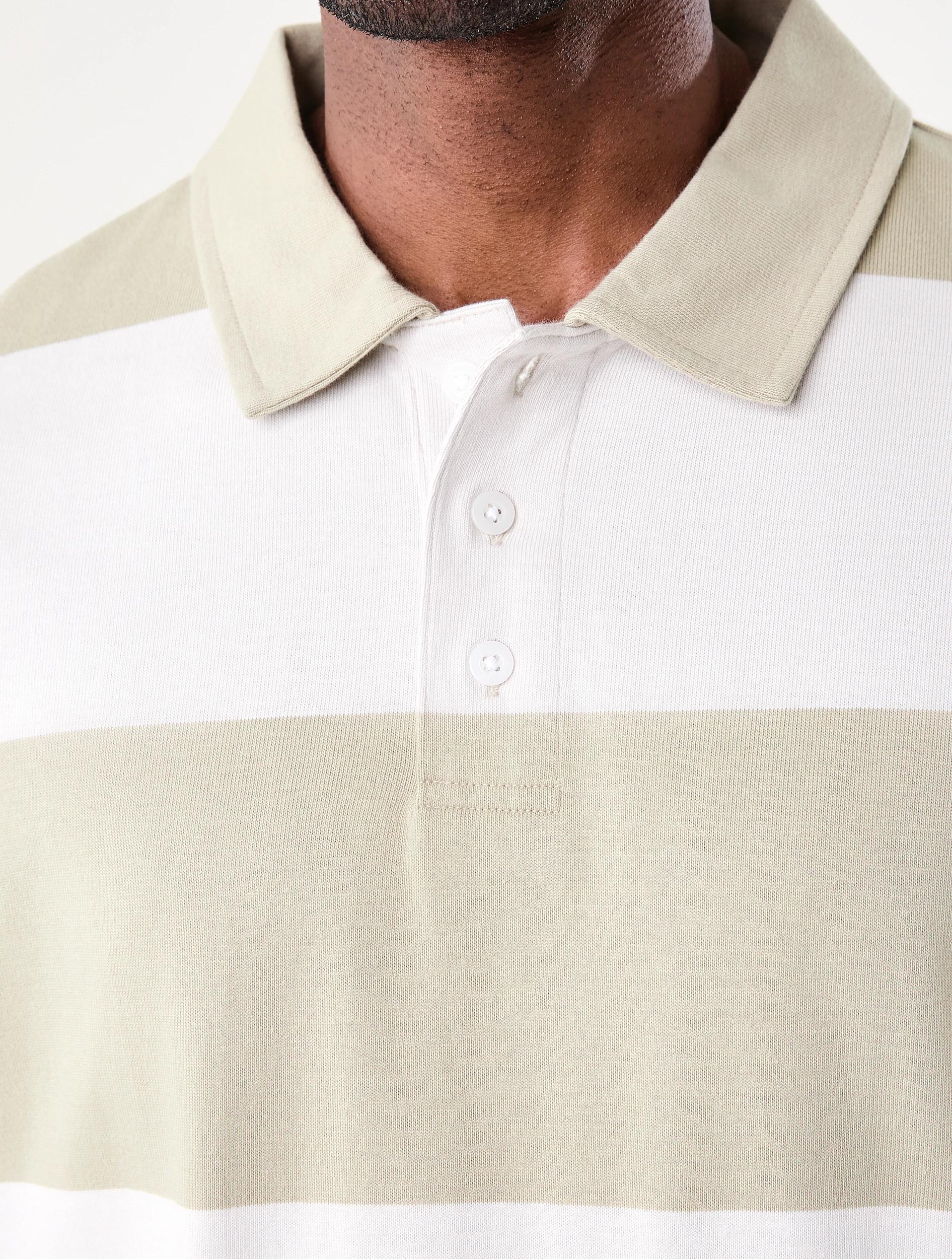 5 Long Sleeve Striped Rugby T-shirt Bge Stripe, 5 of 7