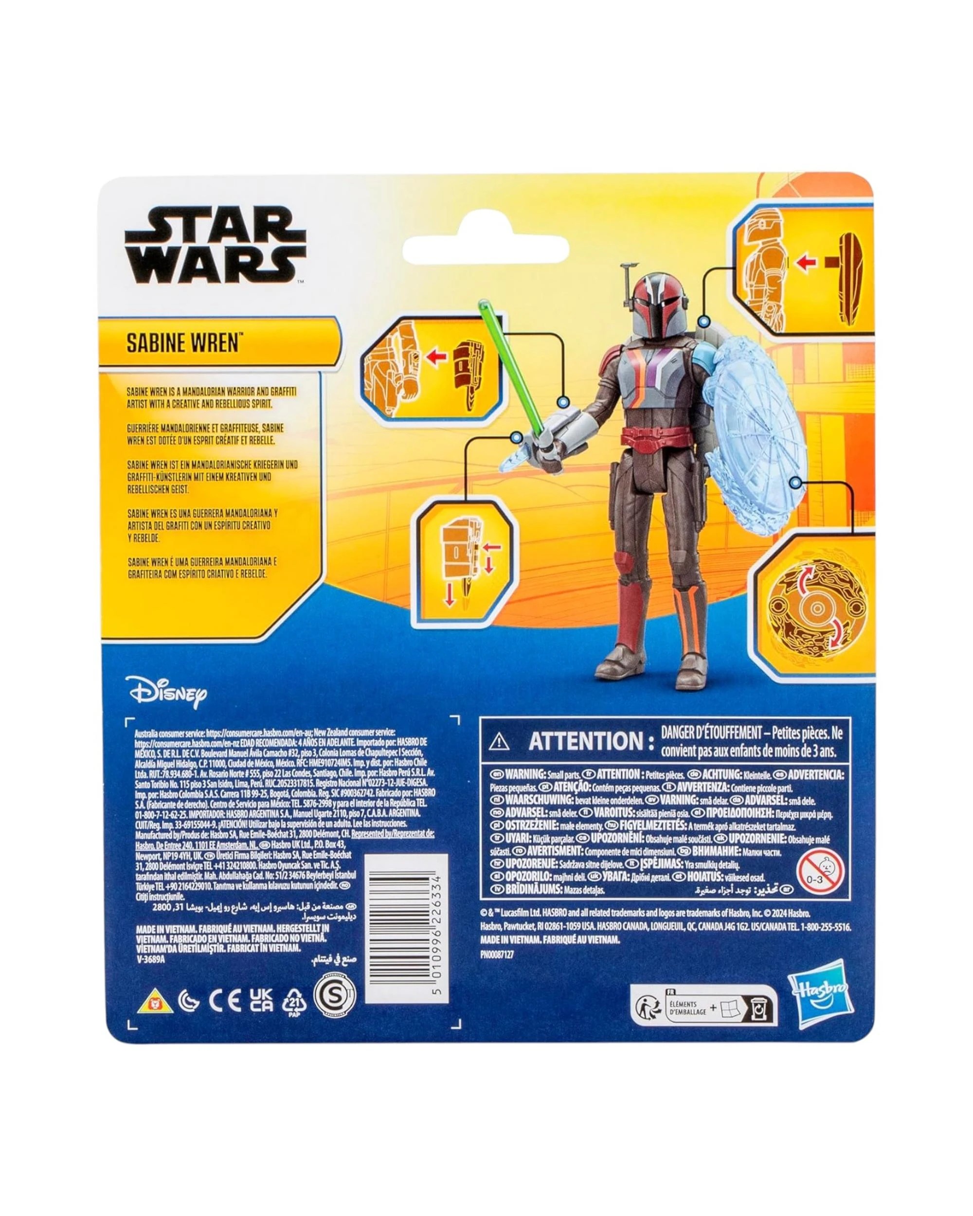 5 Star Wars Epic Hero Series Sabine Wren Deluxe 4 inch Action Figure, 5 of 5