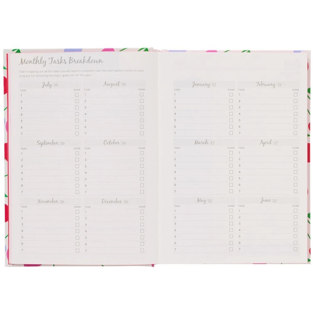 6 Otto A5 Day To Page Diary FY26/27 Cherries, 6 of 7